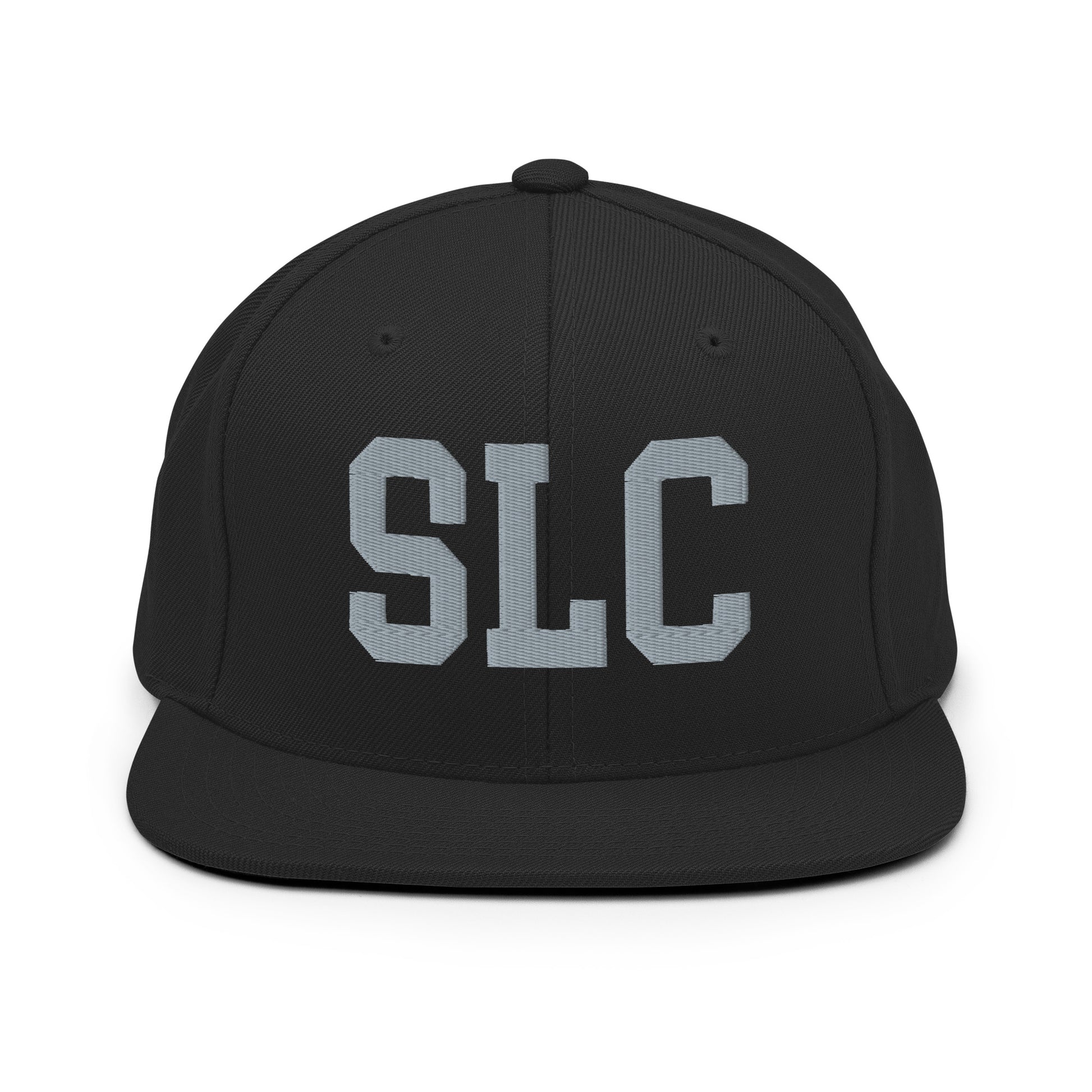 College-Style Classic Snapback Hat • Grey • SLC Salt Lake City Souvenir • YHM Designs - Image 07