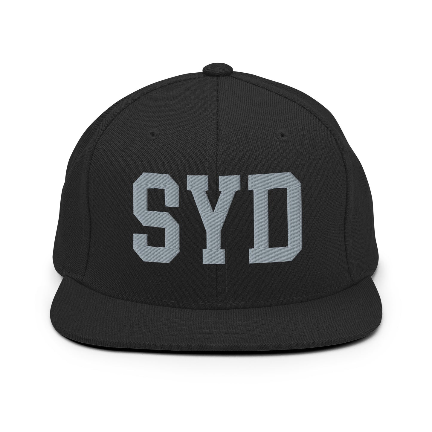 College-Style Classic Snapback Hat • Grey • SYD Sydney Souvenir • YHM Designs - Image 07