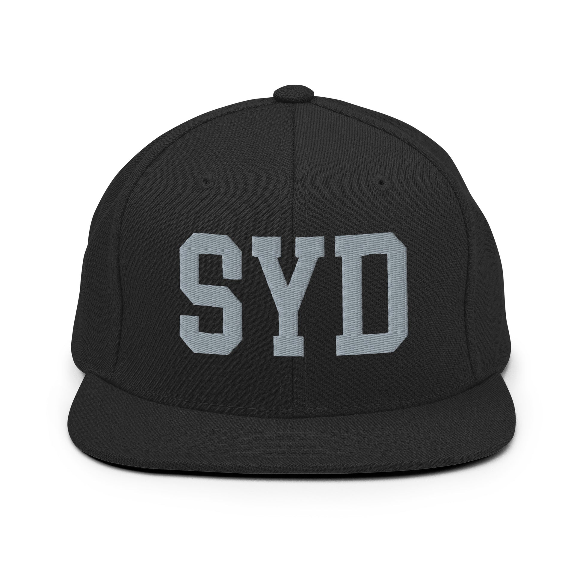 College-Style Classic Snapback Hat • Grey • SYD Sydney Souvenir • YHM Designs - Image 07