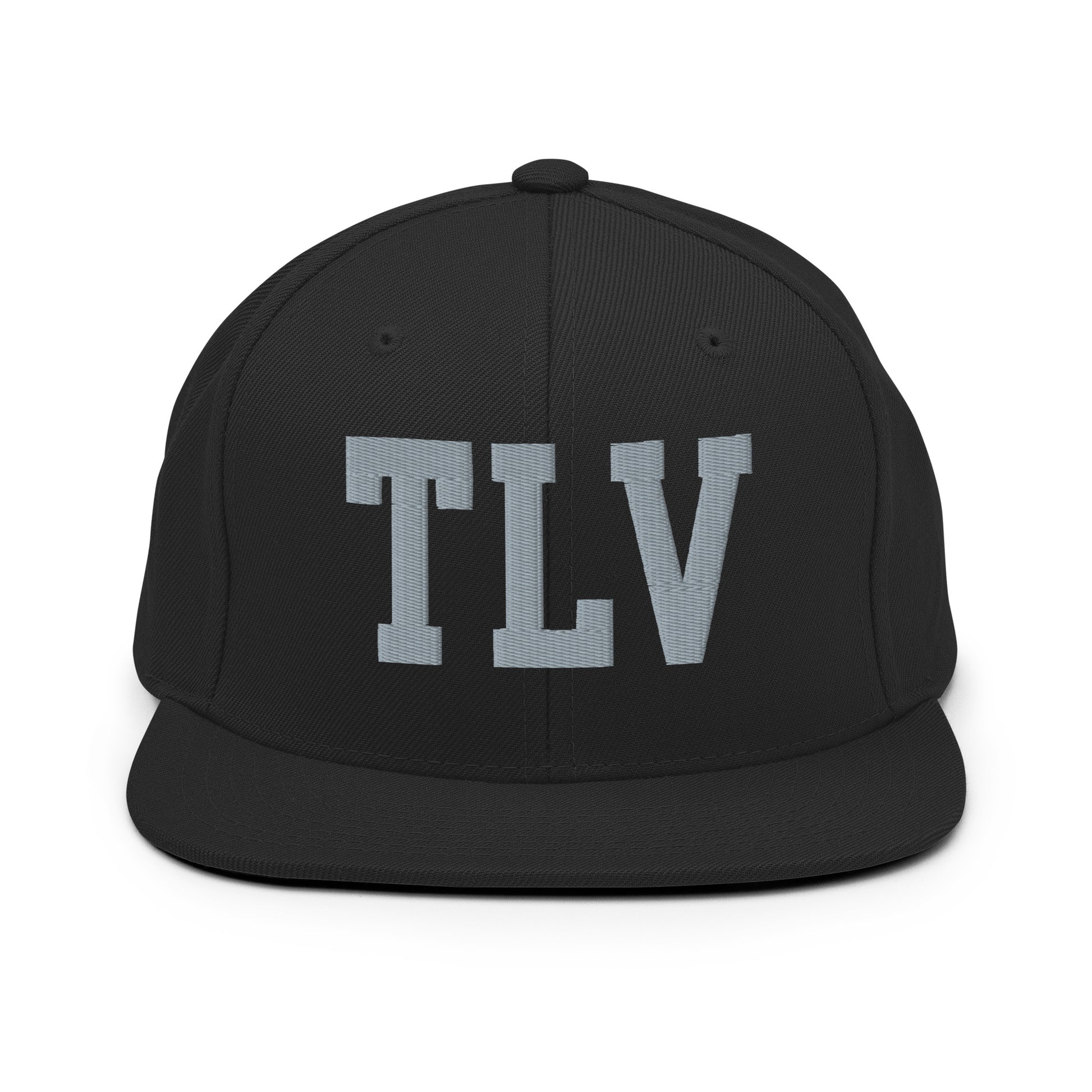 College-Style Classic Snapback Hat • Grey • TLV Tel Aviv • YHM Designs - Image 07