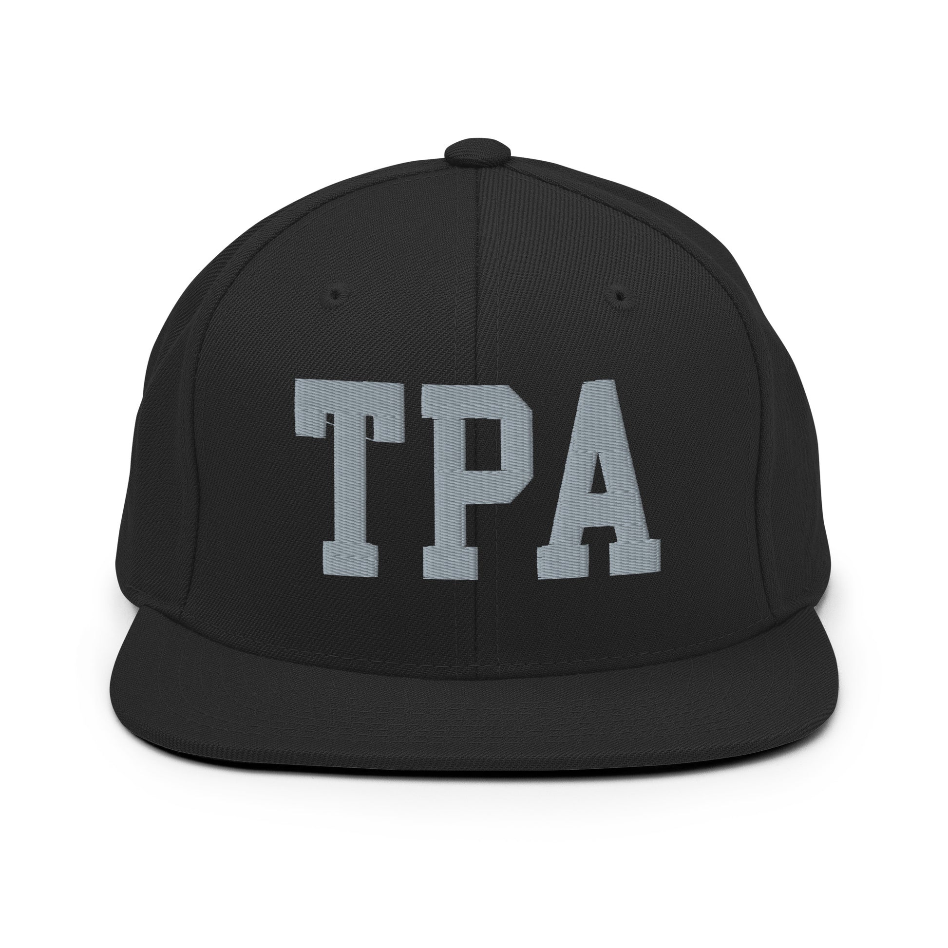 College-Style Classic Snapback Hat • Grey • TPA Tampa • YHM Designs - Image 07
