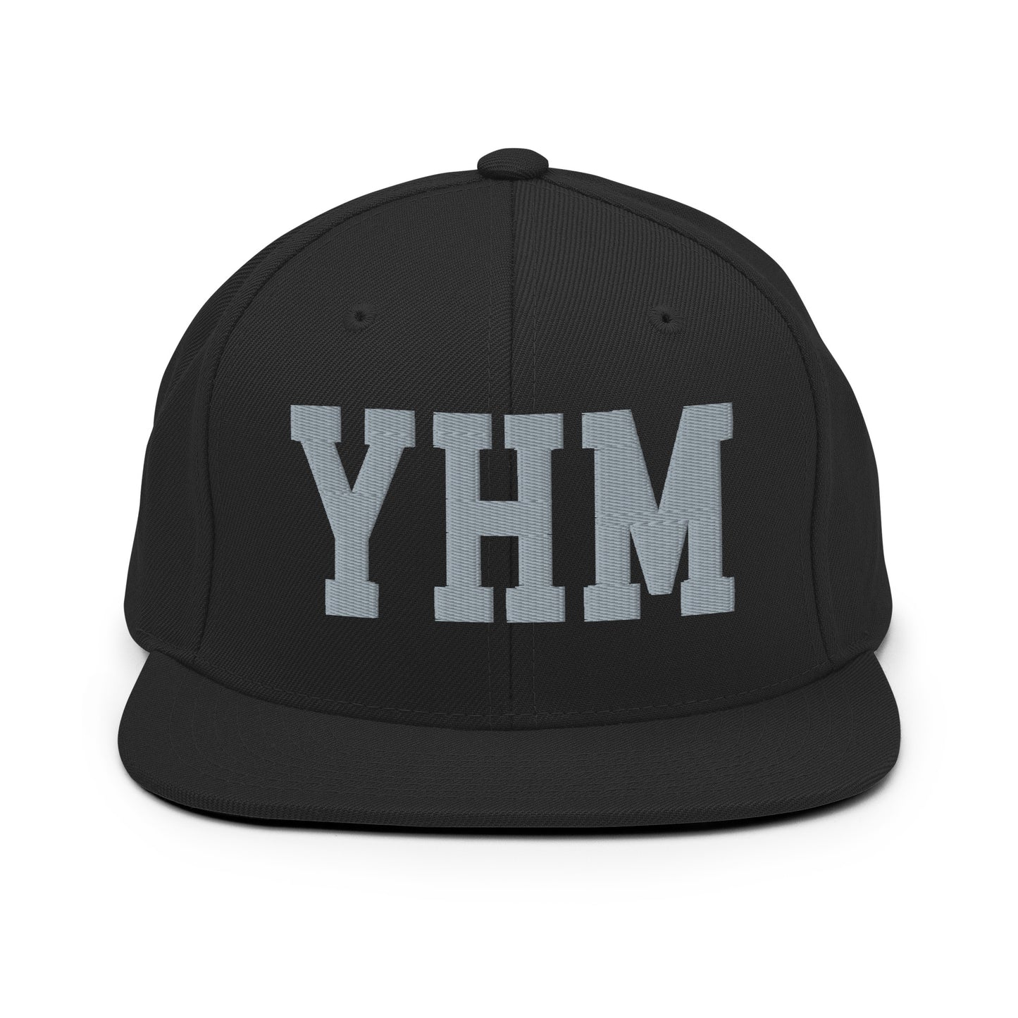 College-Style Classic Snapback Hat • Grey • YHM Hamilton Souvenir • YHM Designs - Image 07