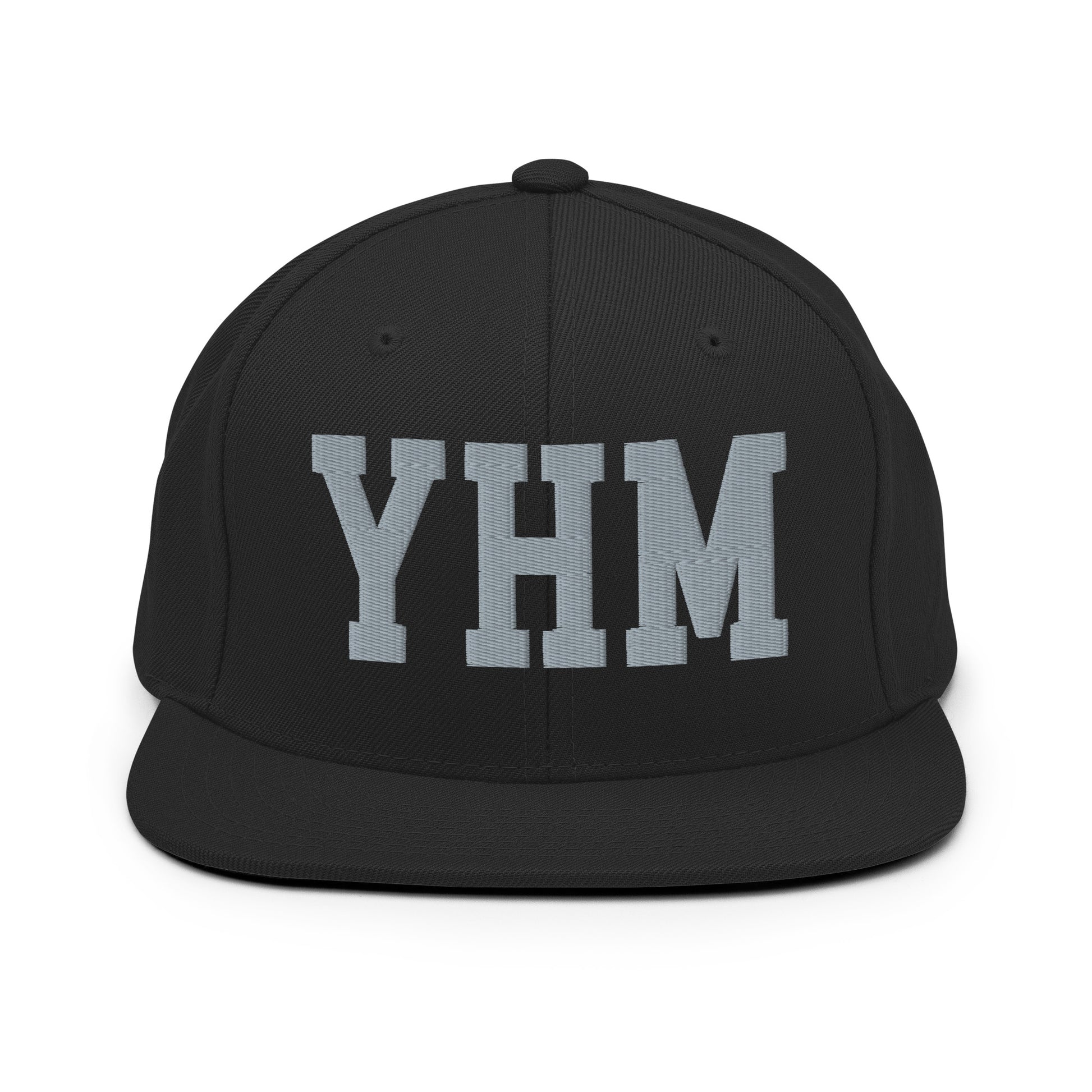 College-Style Classic Snapback Hat • Grey • YHM Hamilton Souvenir • YHM Designs - Image 07