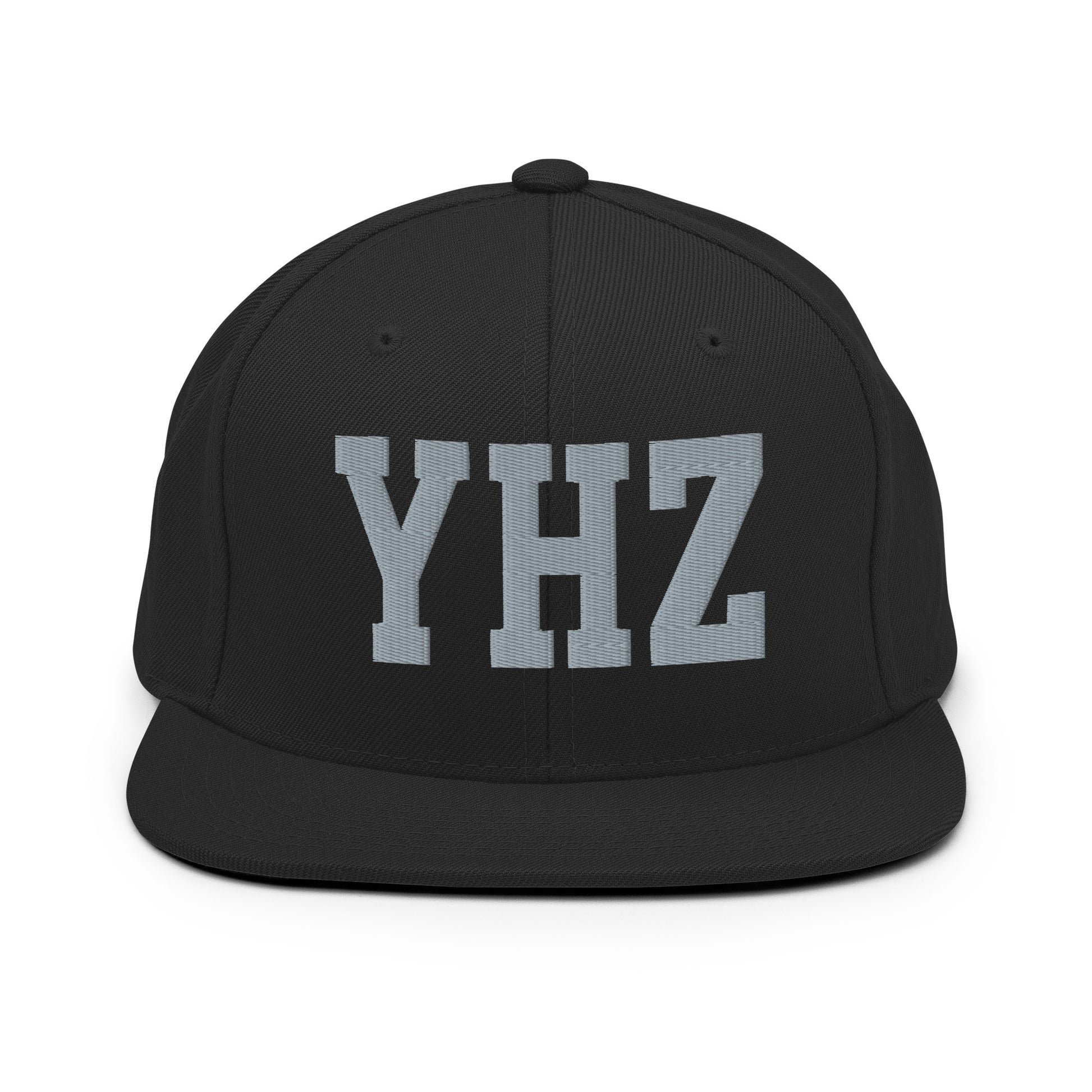 College-Style Classic Snapback Hat • Grey • YHZ Halifax Souvenir • YHM Designs - Image 07