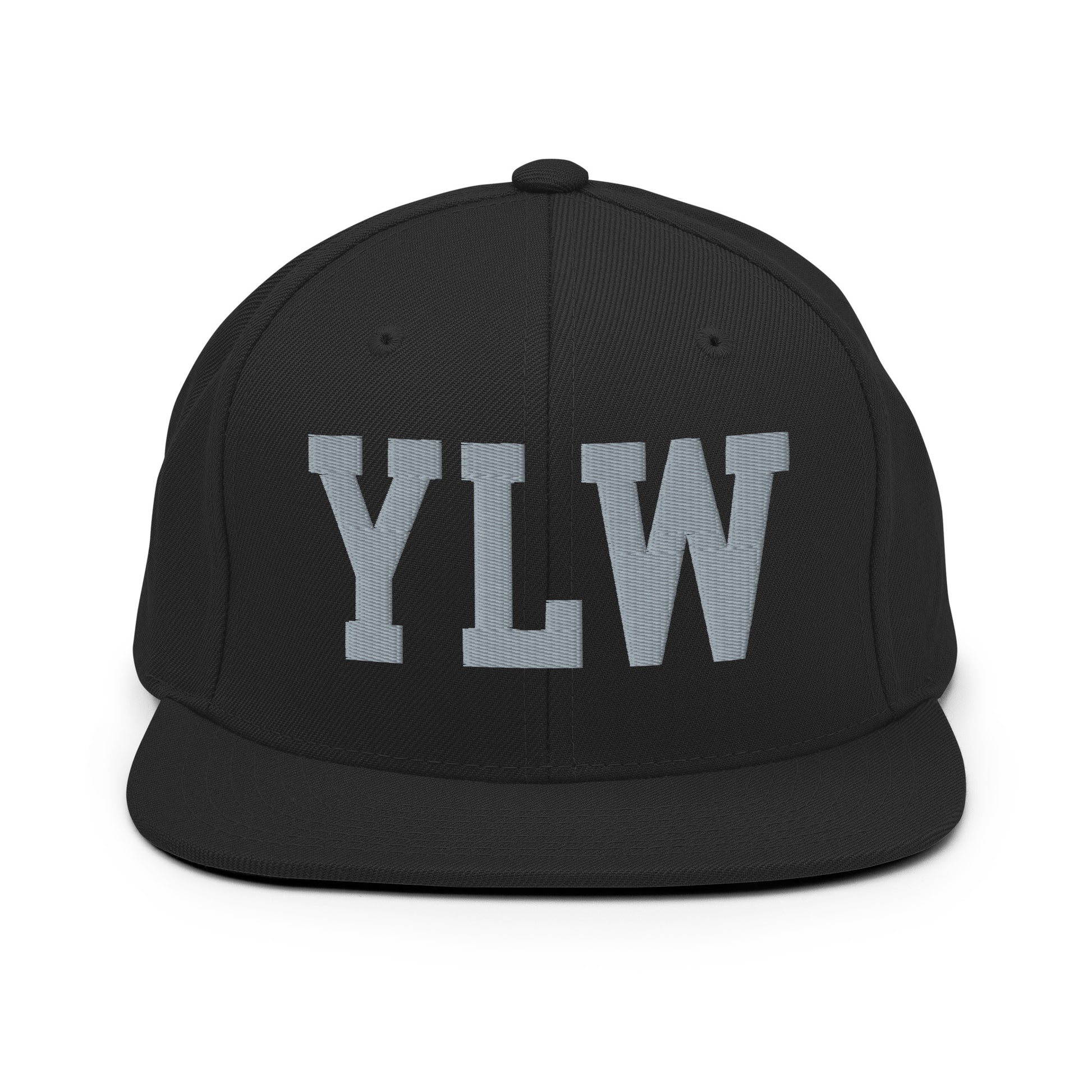 College-Style Classic Snapback Hat • Grey • YLW Kelowna Souvenir • YHM Designs - Image 07