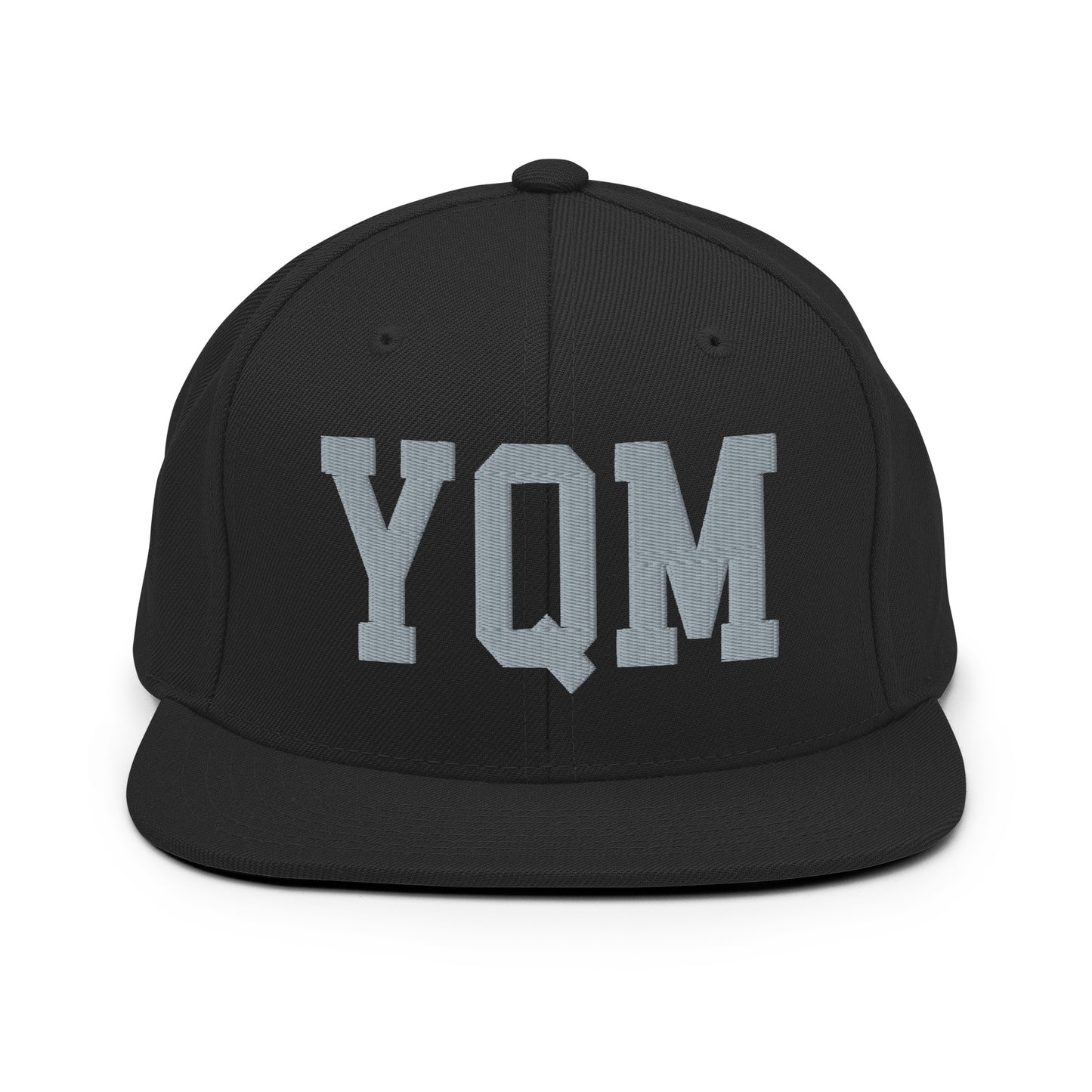College-Style Classic Snapback Hat • Grey • YQM Moncton • YHM Designs - Image 07