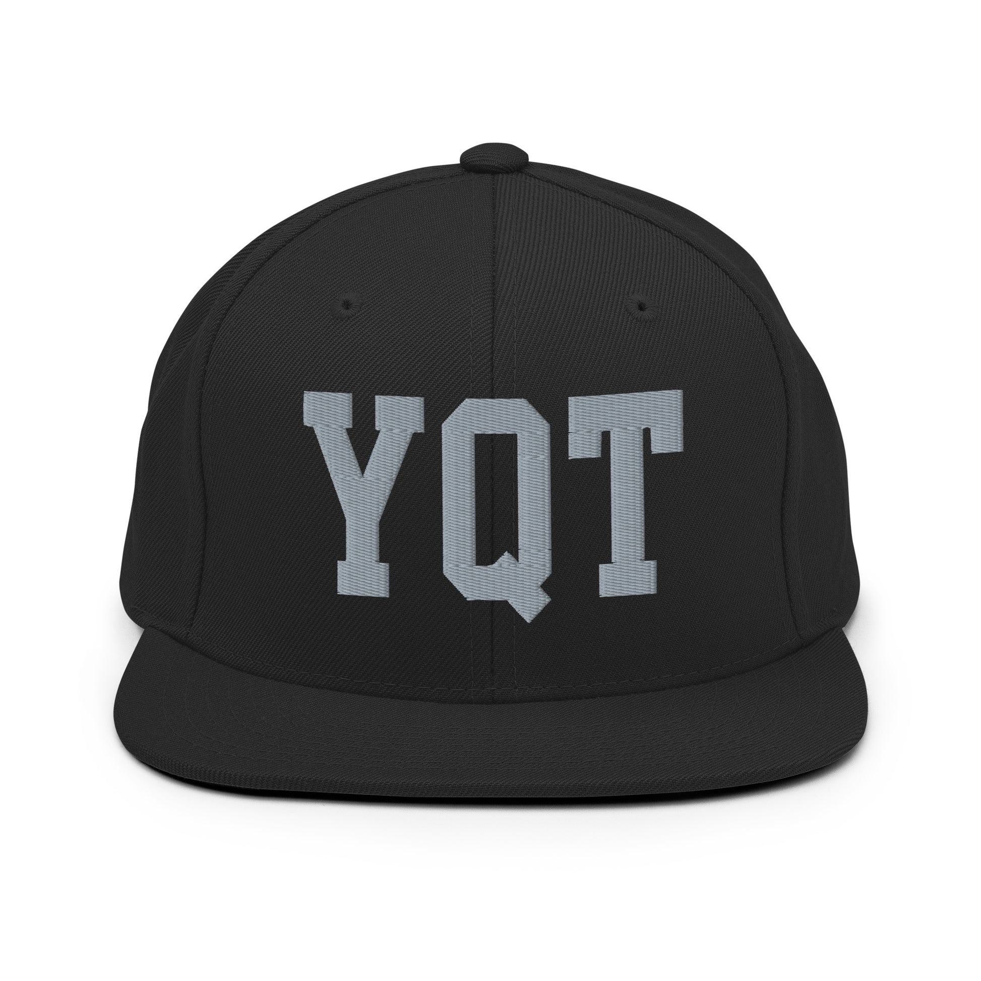 College-Style Classic Snapback Hat • Grey • YQT Thunder Bay Souvenir • YHM Designs - Image 07