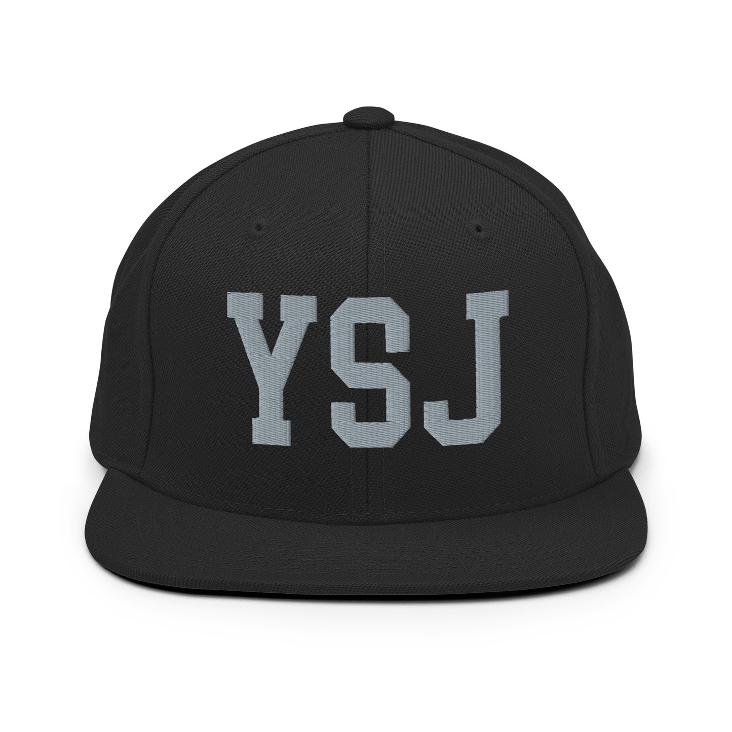 College-Style Classic Snapback Hat • Grey • YSJ Saint John Souvenir • YHM Designs - Image 07