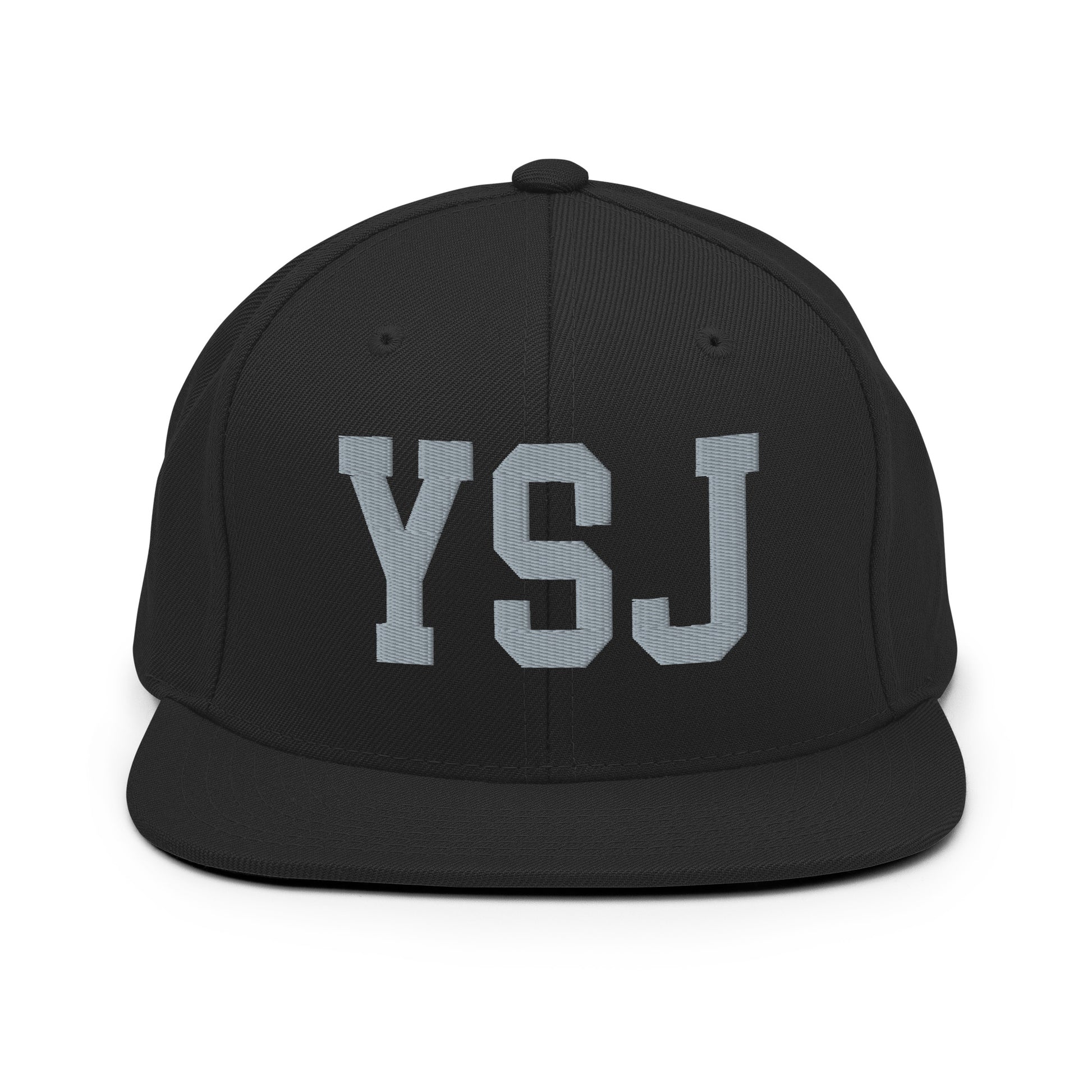 College-Style Classic Snapback Hat • Grey • YSJ Saint John Souvenir • YHM Designs - Image 07