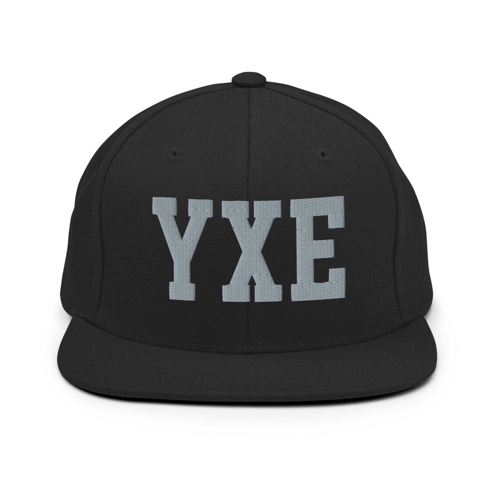 College-Style Classic Snapback Hat • Grey • YXE Saskatoon • YHM Designs - Image 07