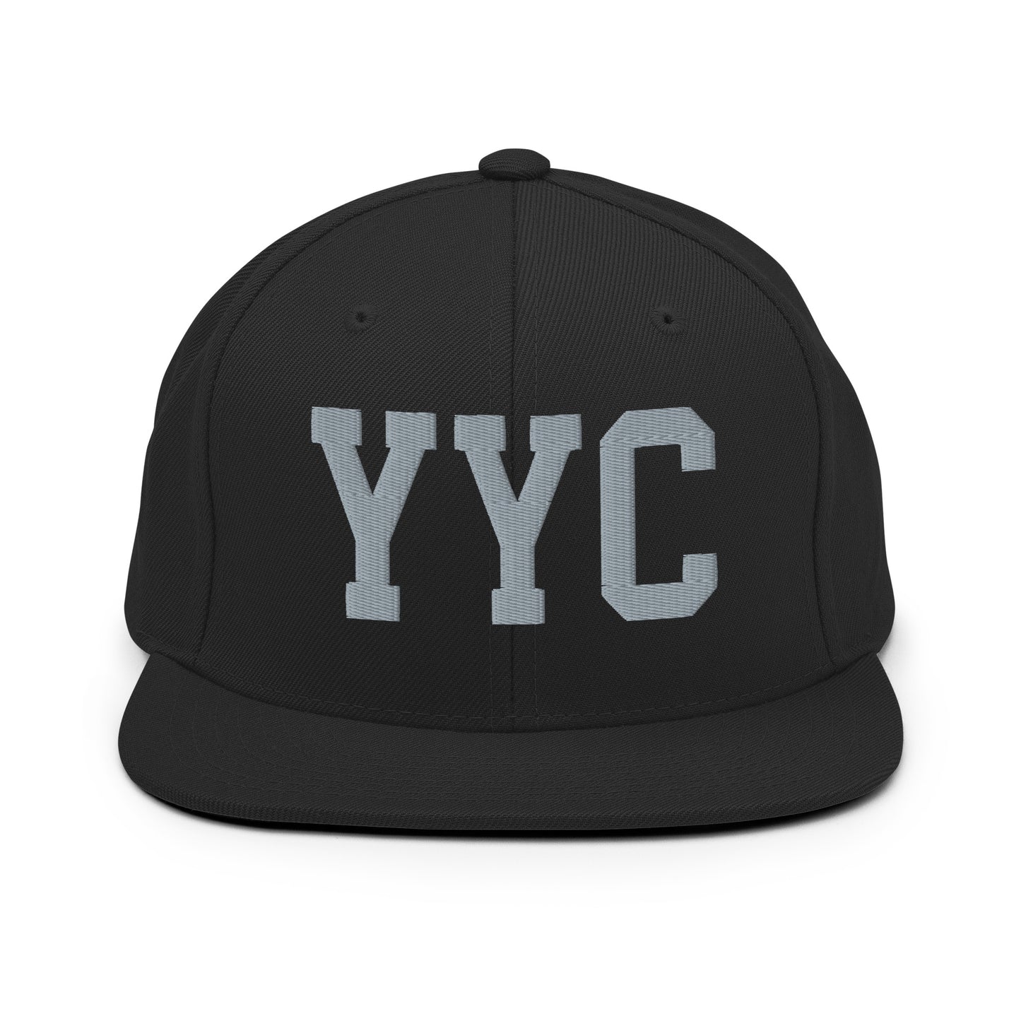 College-Style Classic Snapback Hat • Grey • YYC Calgary • YHM Designs - Image 07