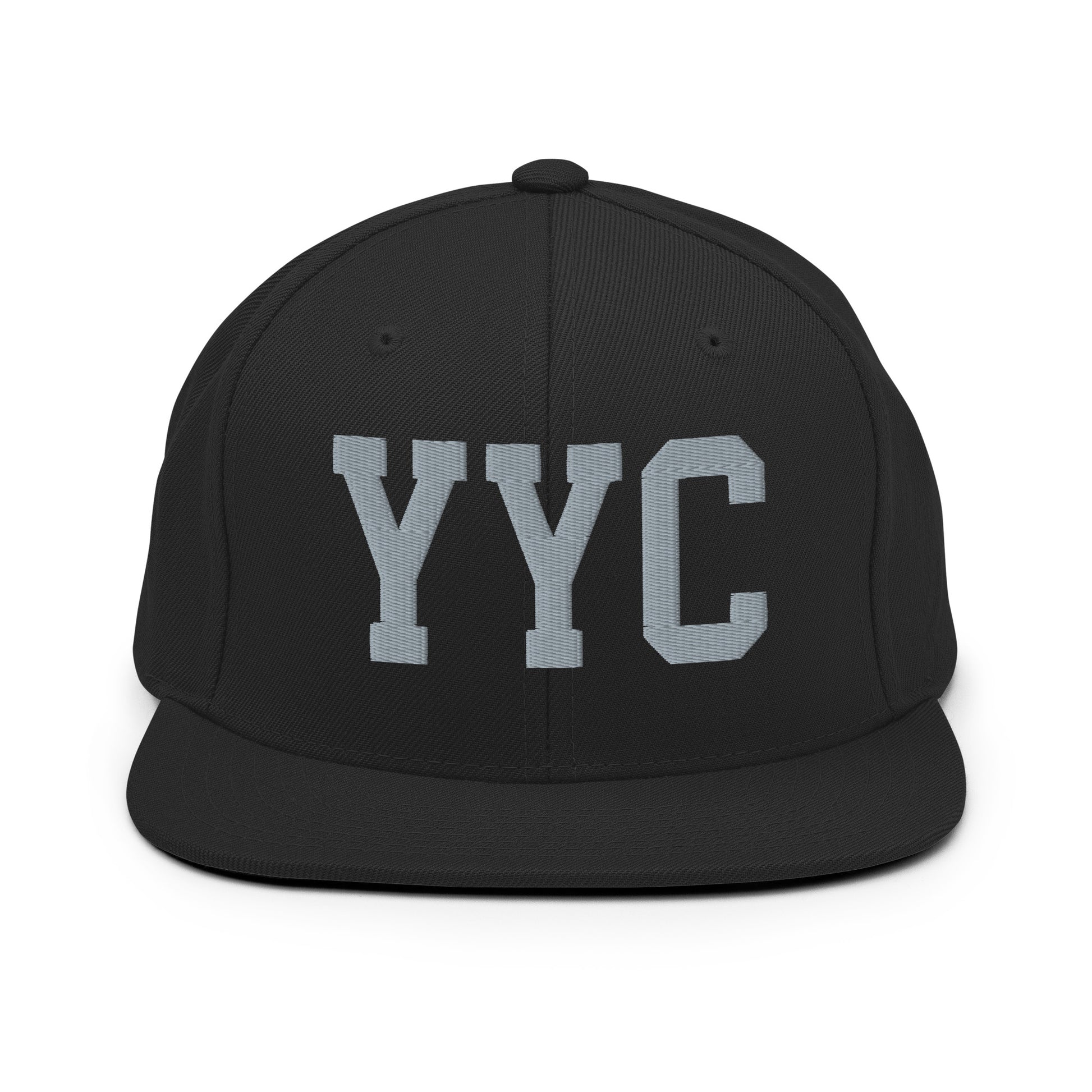 College-Style Classic Snapback Hat • Grey • YYC Calgary • YHM Designs - Image 07