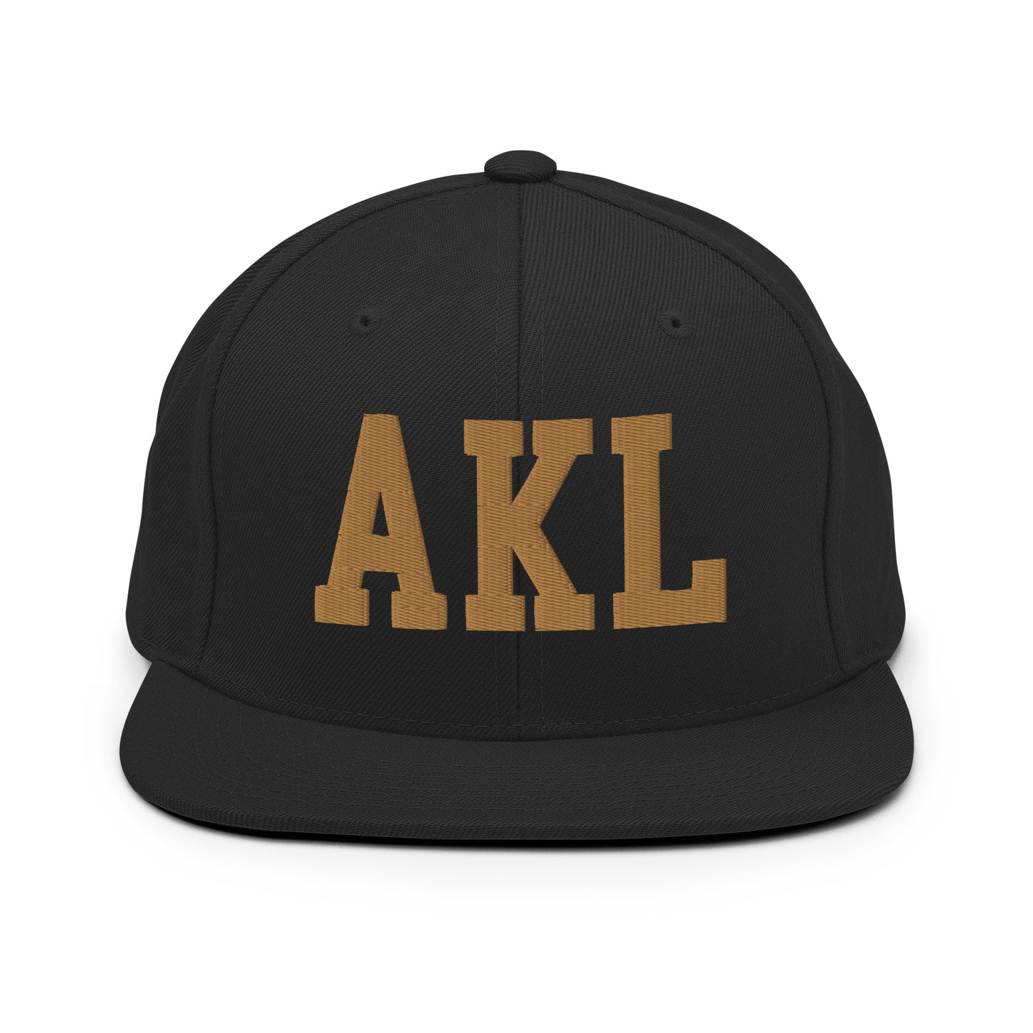 College-Style Classic Snapback Hat • Old Gold • AKL Auckland Souvenir • YHM Designs - Image 07