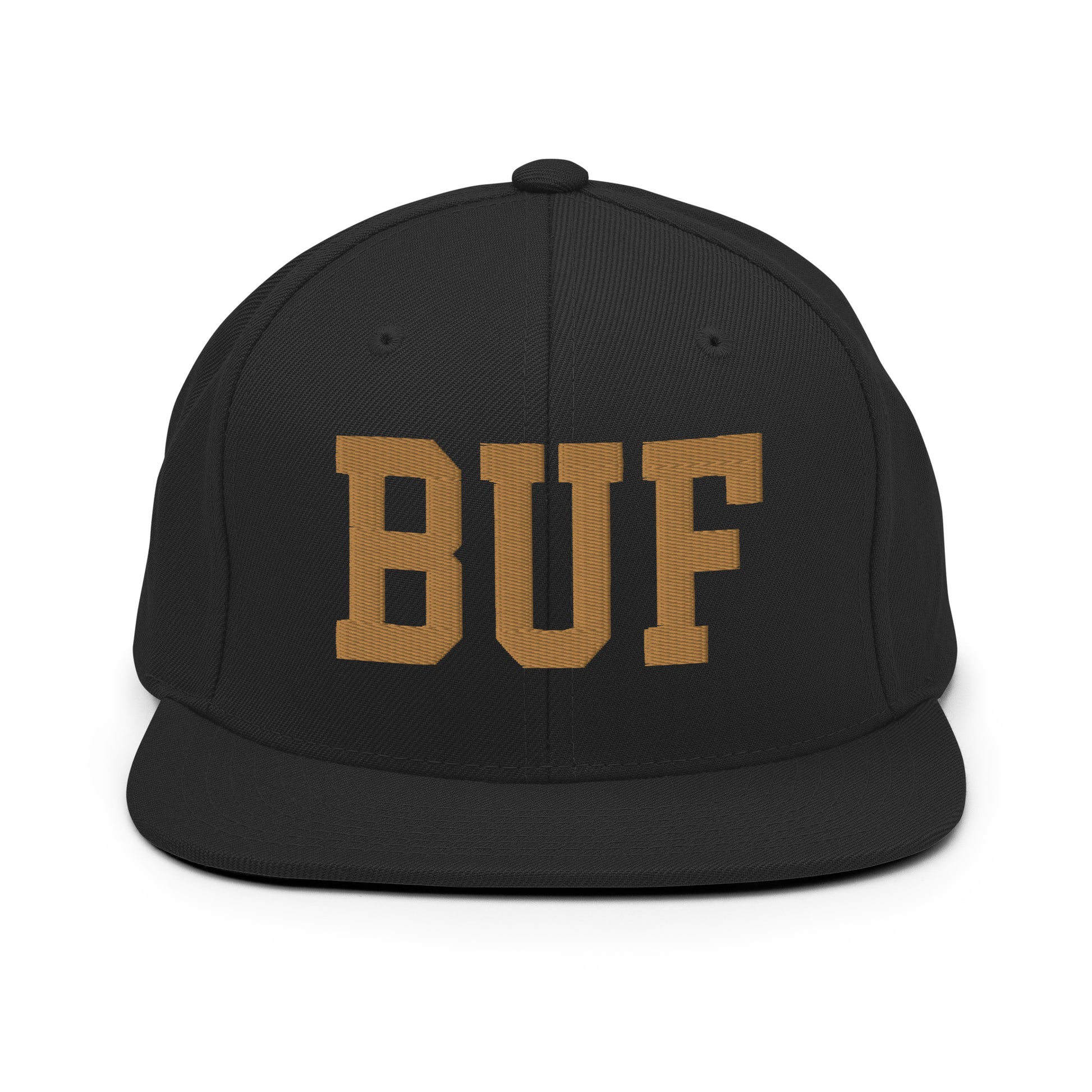 College-Style Classic Snapback Hat • Old Gold • BUF Buffalo Souvenir • YHM Designs - Image 07