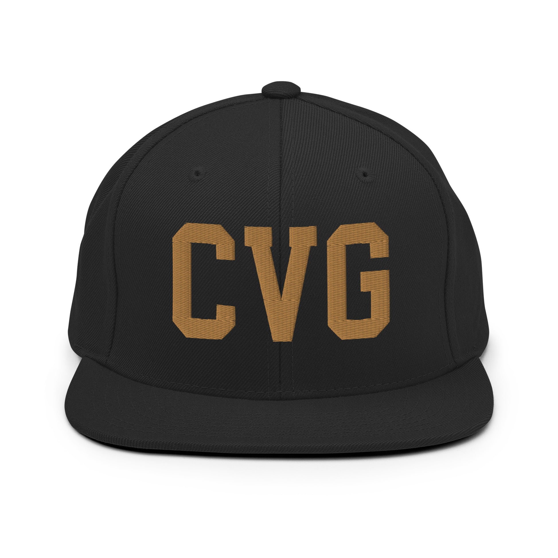 College-Style Classic Snapback Hat • Old Gold • CVG Cincinnati Souvenir • YHM Designs - Image 07
