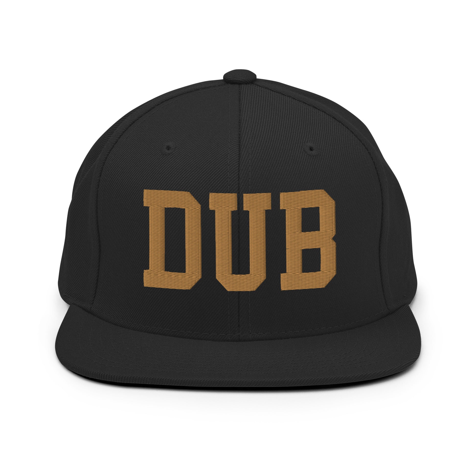 College-Style Classic Snapback Hat • Old Gold • DUB Dublin Souvenir • YHM Designs - Image 07
