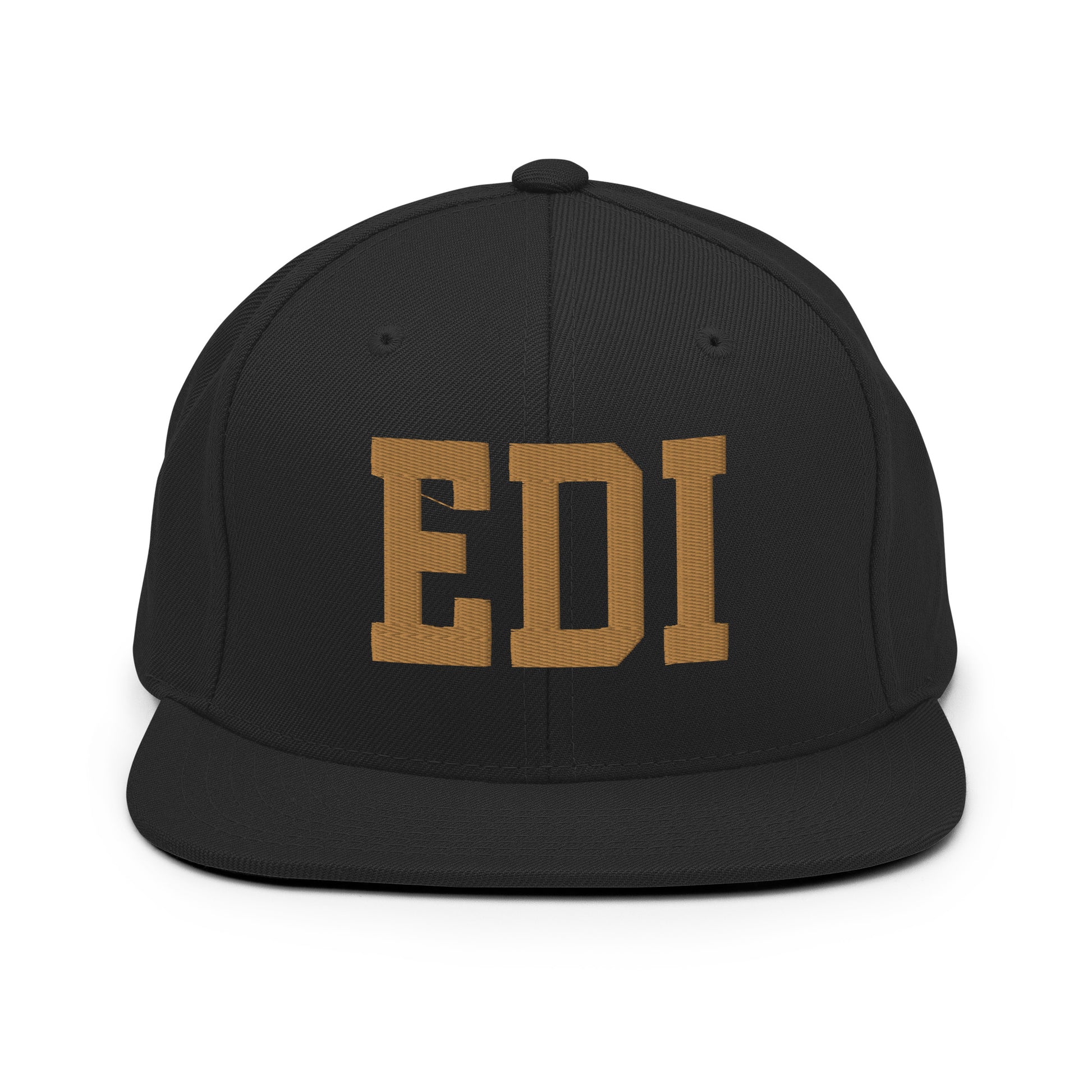 College-Style Classic Snapback Hat • Old Gold • EDI Edinburgh Souvenir • YHM Designs - Image 07