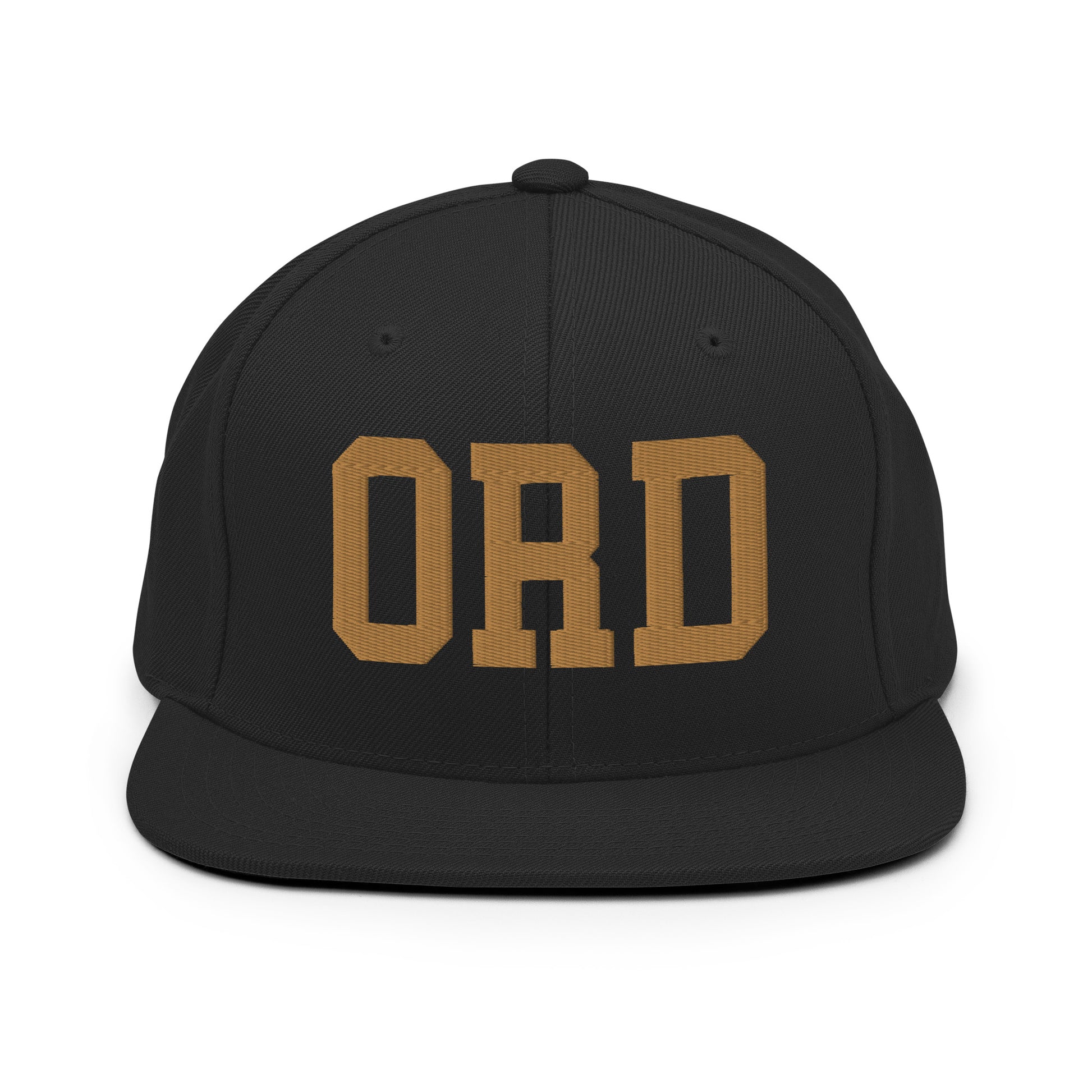 College-Style Classic Snapback Hat • Old Gold • ORD Chicago Souvenir • YHM Designs - Image 07