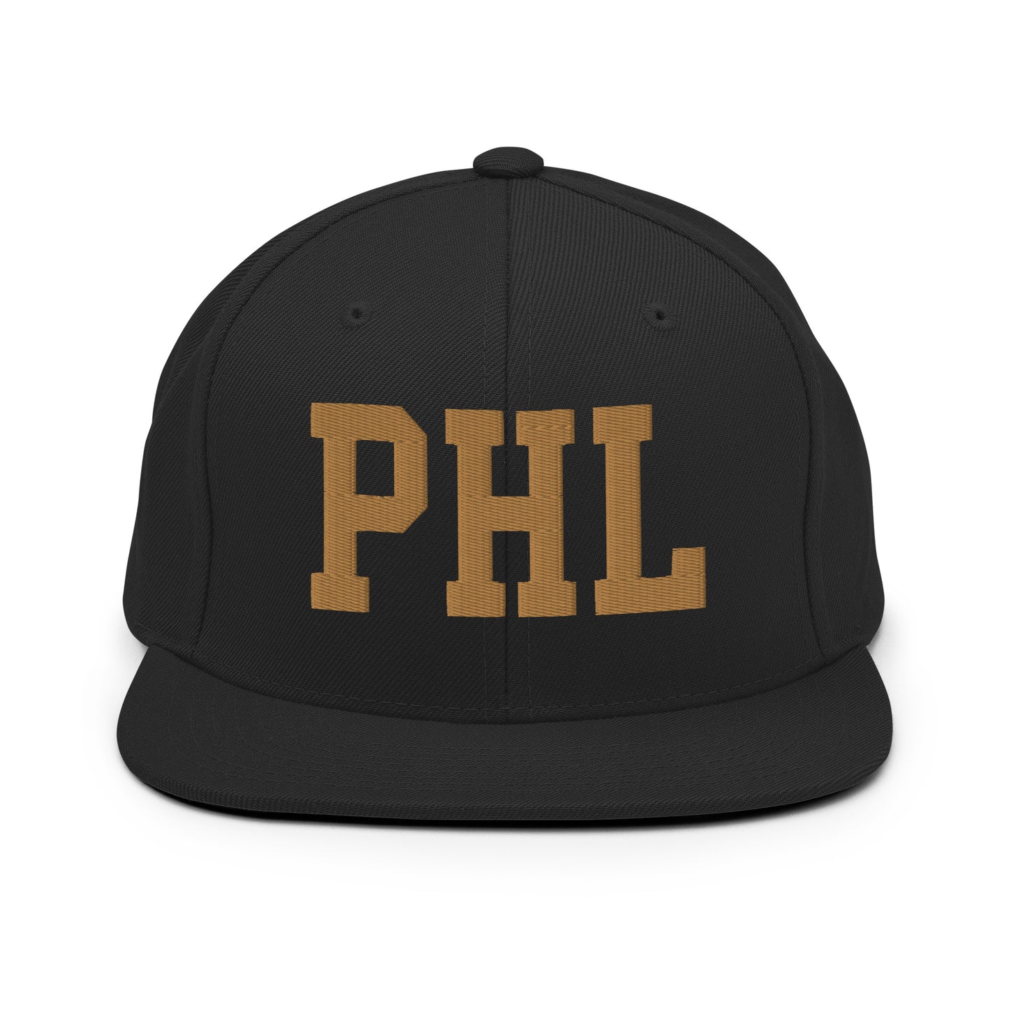 College-Style Classic Snapback Hat • Old Gold • PHL Philadelphia Souvenir • YHM Designs - Image 07