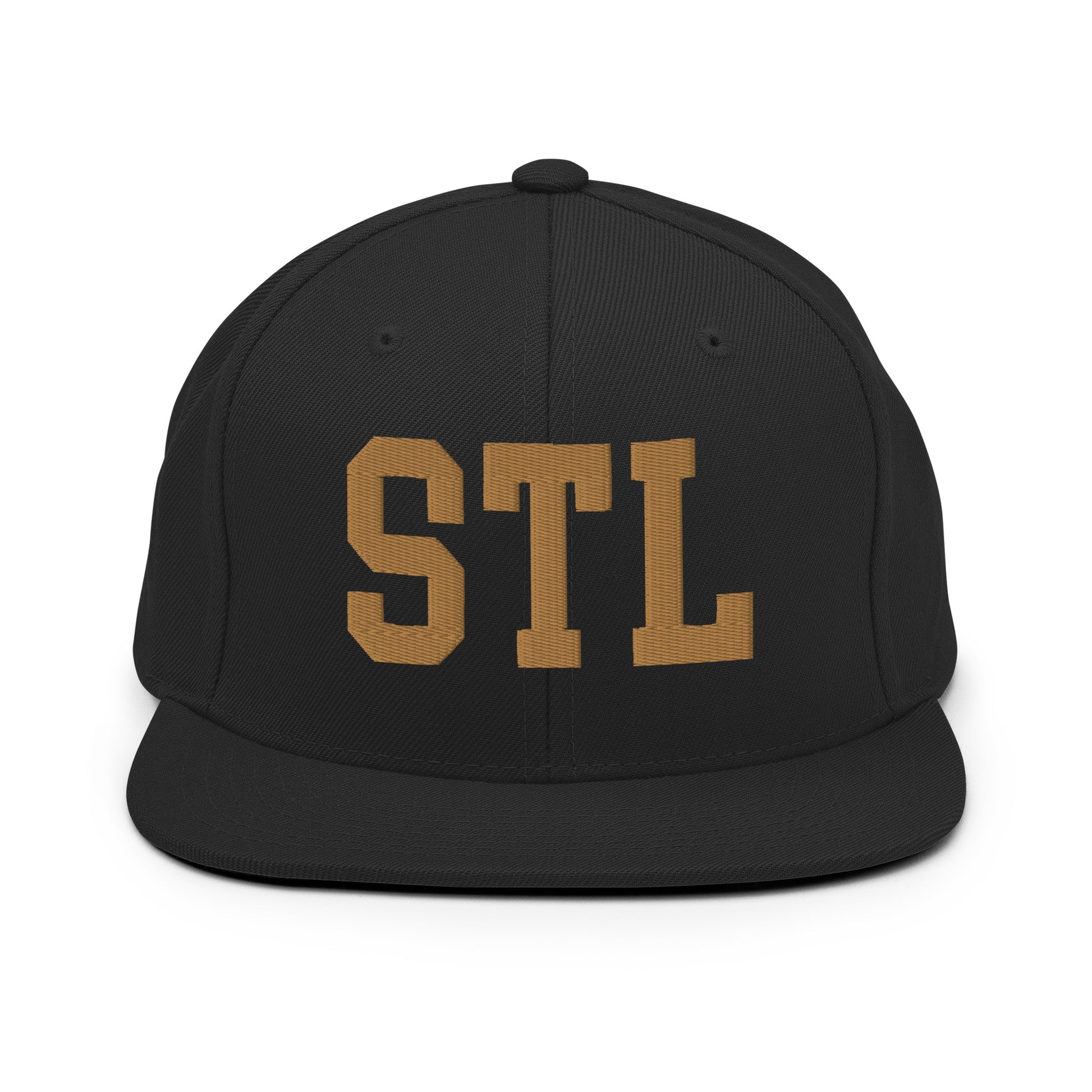 College-Style Classic Snapback Hat • Old Gold • STL St. Louis • YHM Designs - Image 07