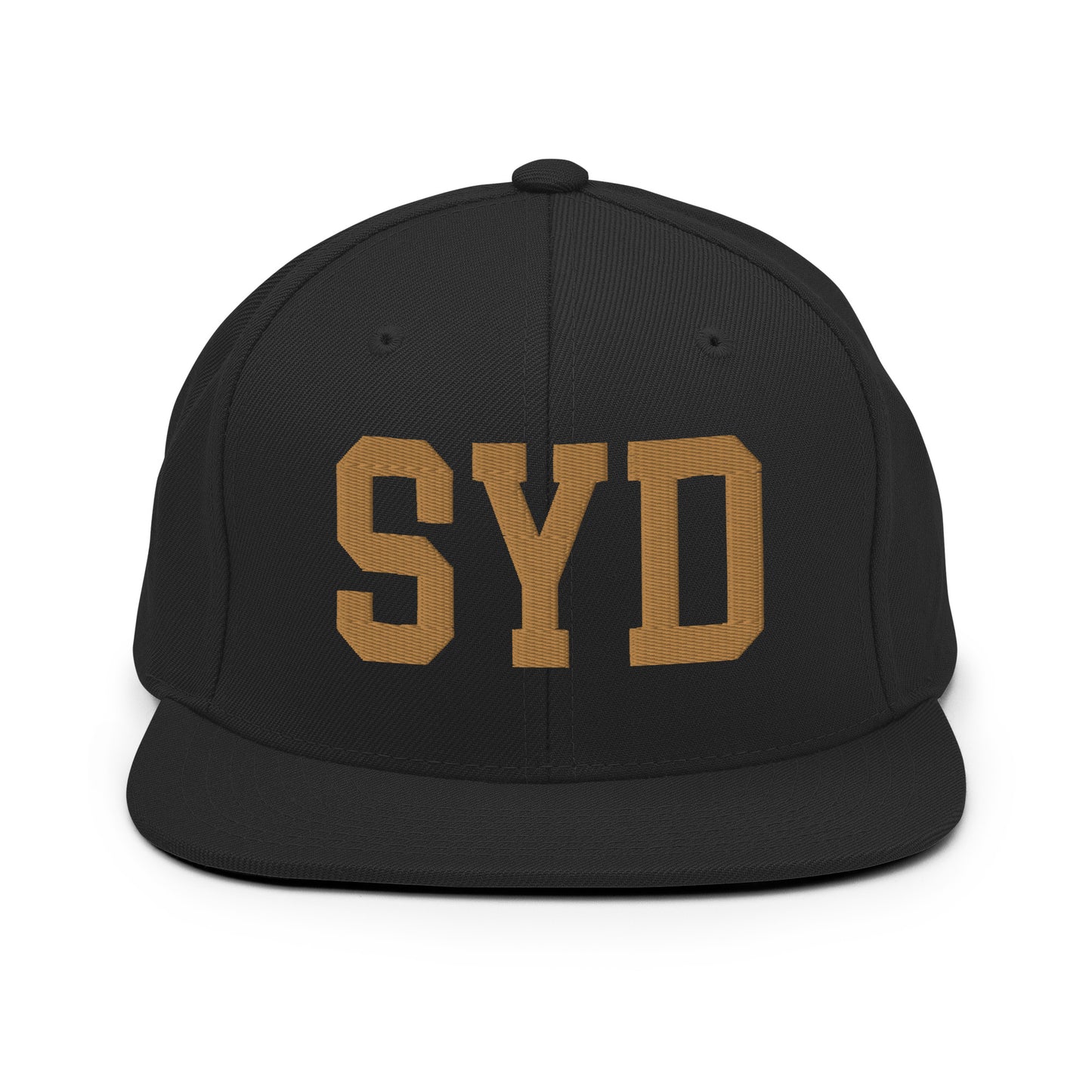 College-Style Classic Snapback Hat • Old Gold • SYD Sydney Souvenir • YHM Designs - Image 07