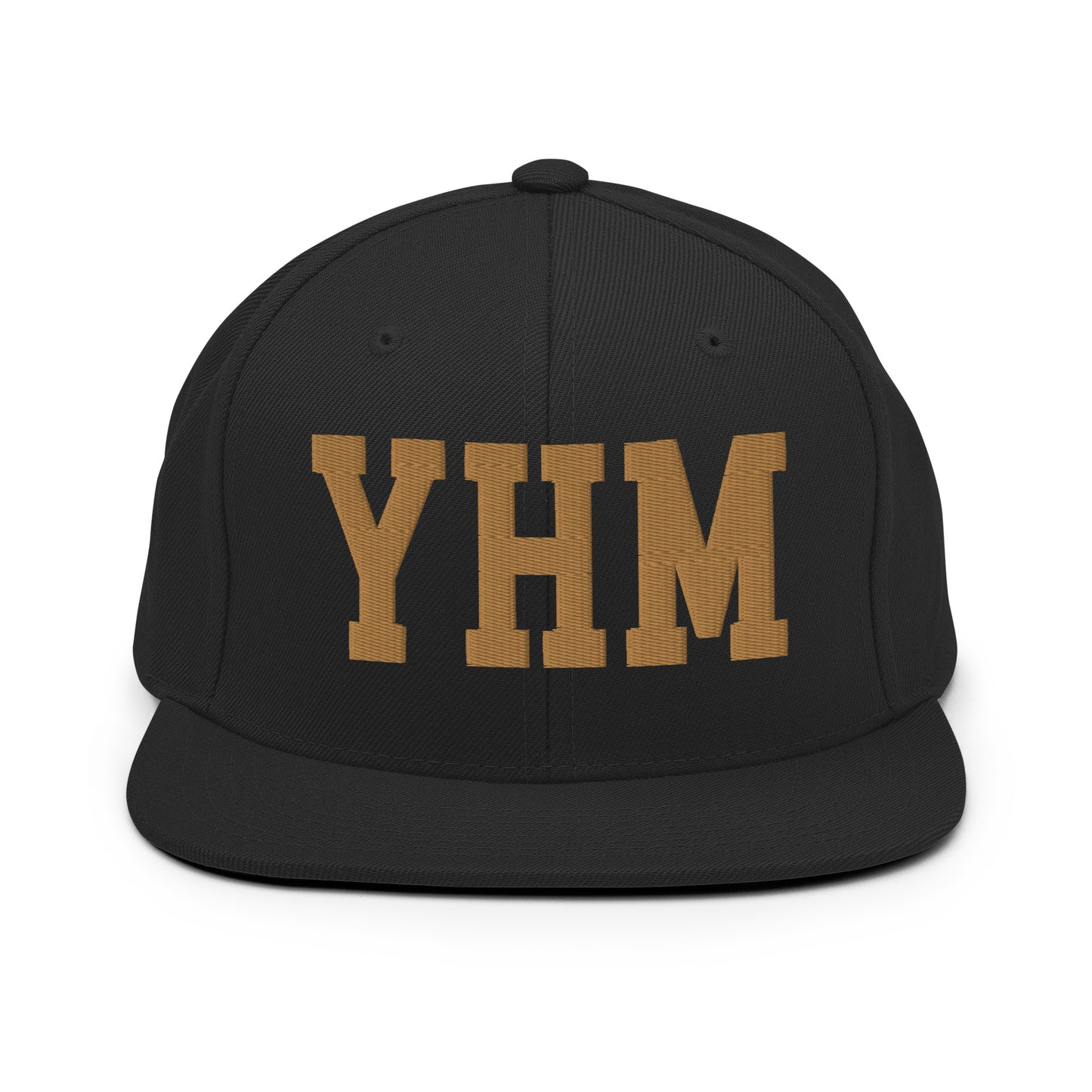 College-Style Classic Snapback Hat • Old Gold • YHM Hamilton Souvenir • YHM Designs - Image 07