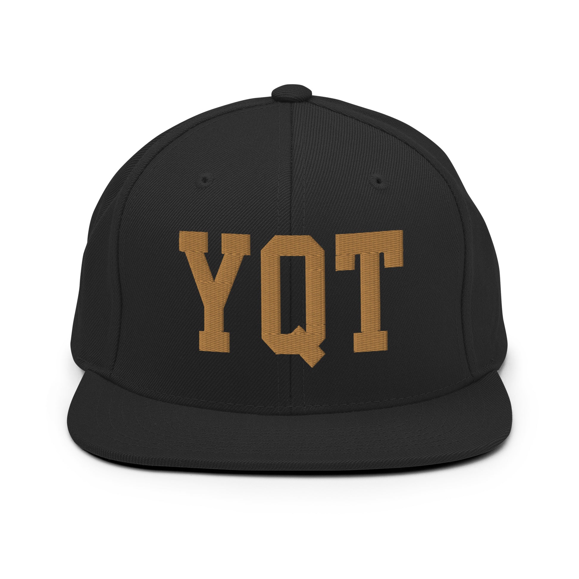 College-Style Classic Snapback Hat • Old Gold • YQT Thunder Bay Souvenir • YHM Designs - Image 07