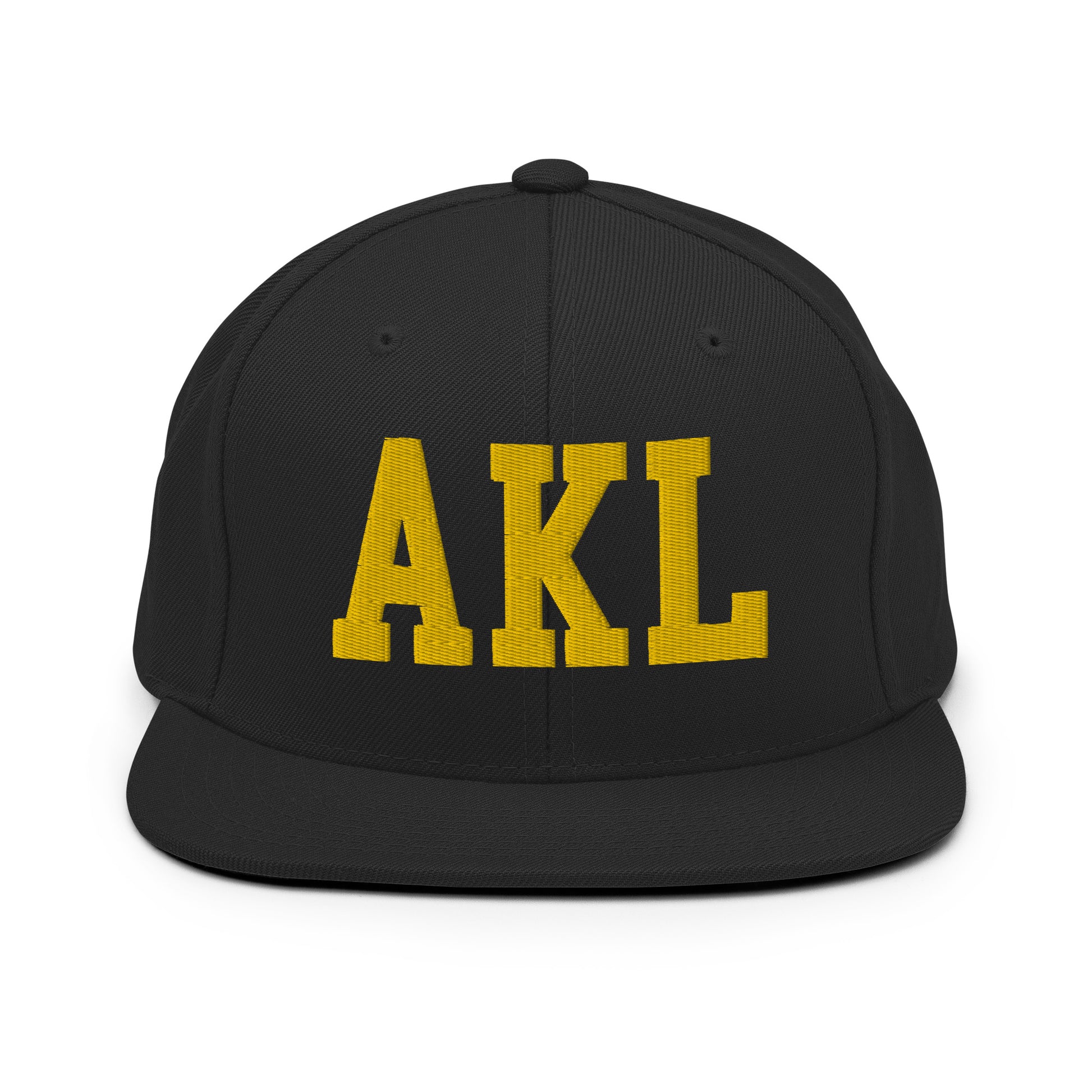 College-Style Classic Snapback Hat • Gold • AKL Auckland Souvenir • YHM Designs - Image 07