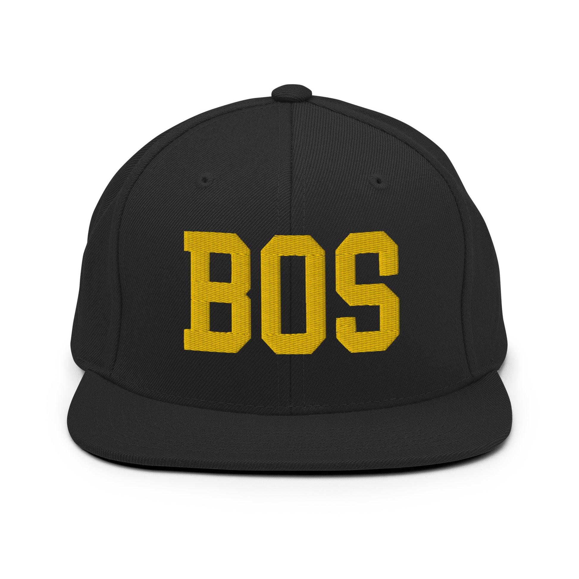 College-Style Classic Snapback Hat • Gold • BOS Boston • YHM Designs - Image 07