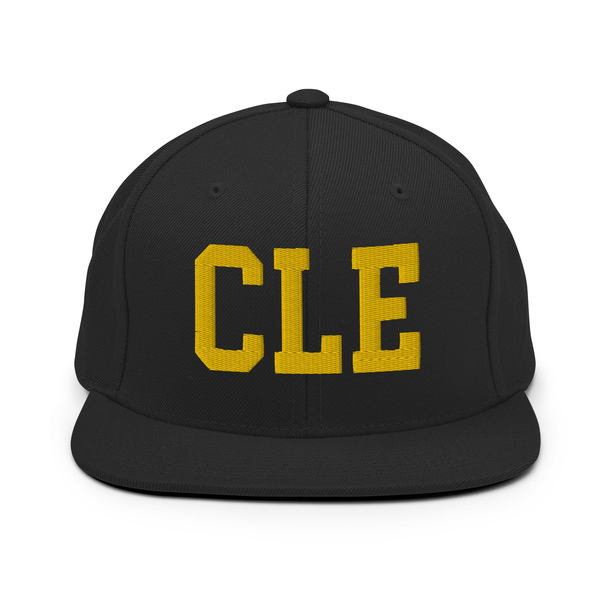 College-Style Classic Snapback Hat • Gold • CLE Cleveland • YHM Designs - Image 07
