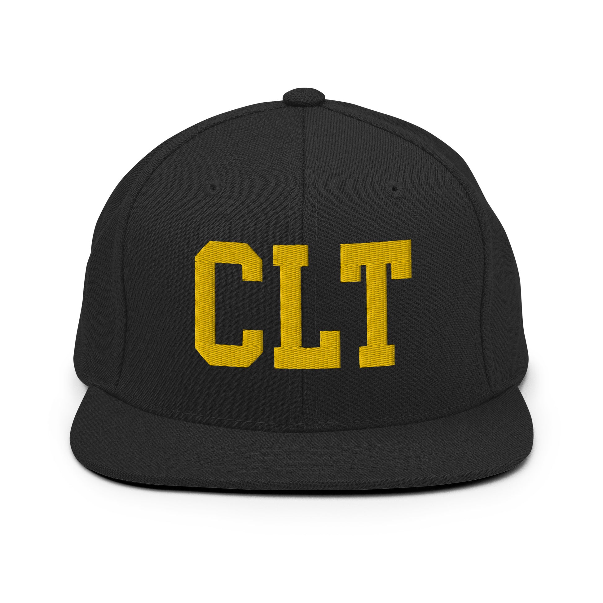 College-Style Classic Snapback Hat • Gold • CLT Charlotte • YHM Designs - Image 07