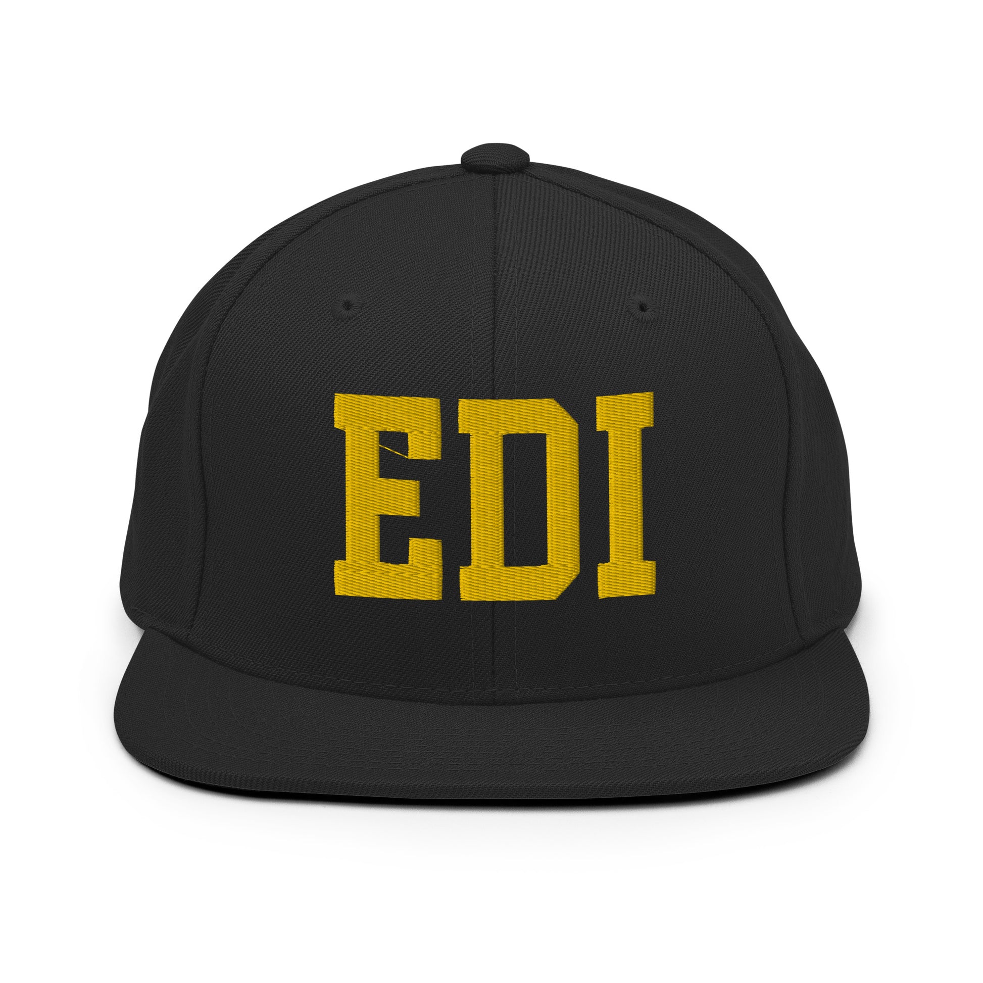 College-Style Classic Snapback Hat • Gold • EDI Edinburgh • YHM Designs - Image 07