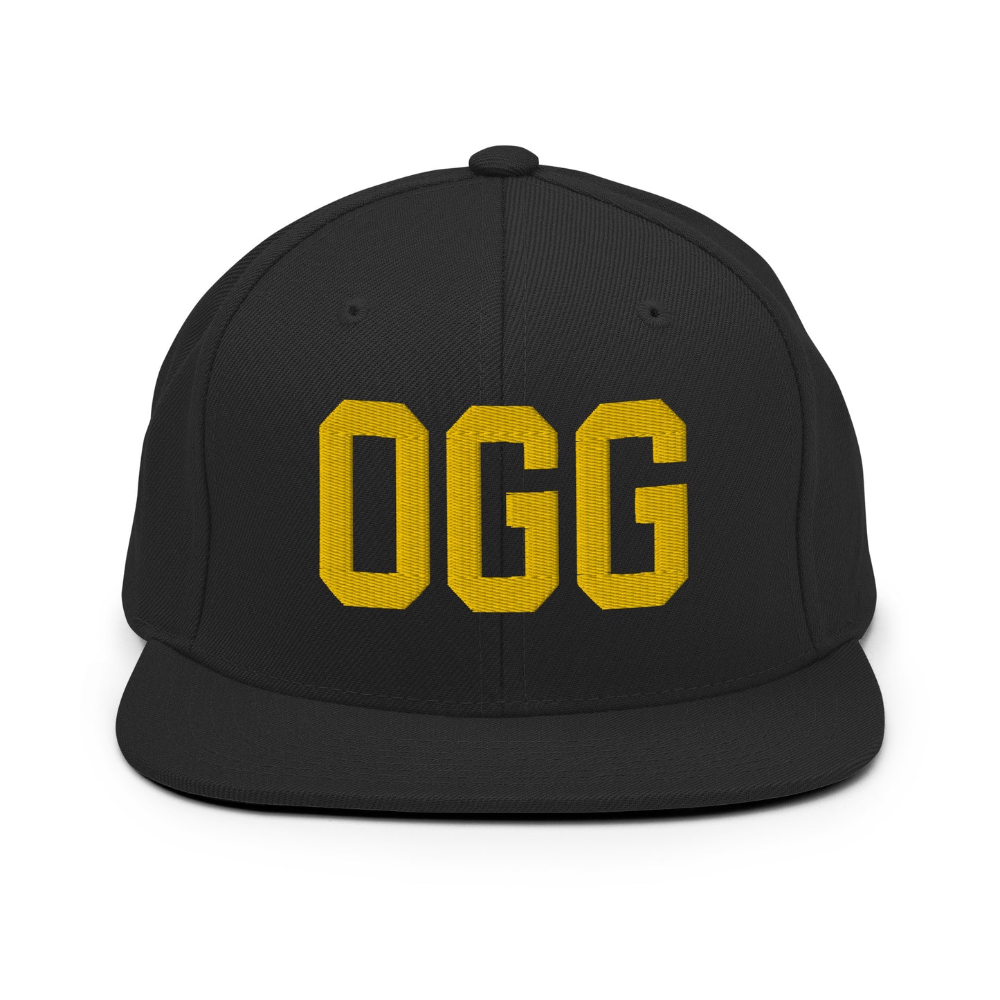 College-Style Classic Snapback Hat • Gold • OGG Maui • YHM Designs - Image 07