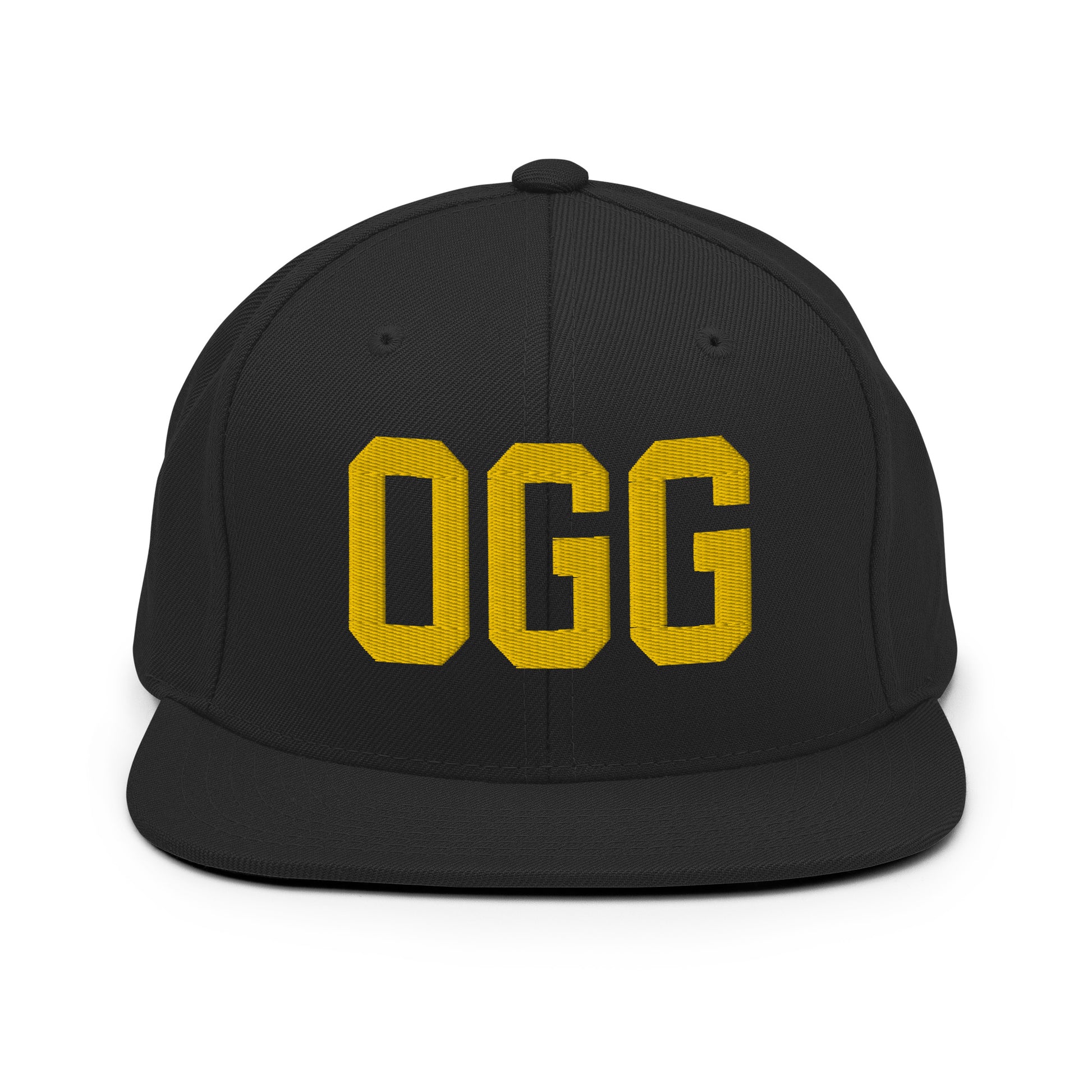 College-Style Classic Snapback Hat • Gold • OGG Maui • YHM Designs - Image 07