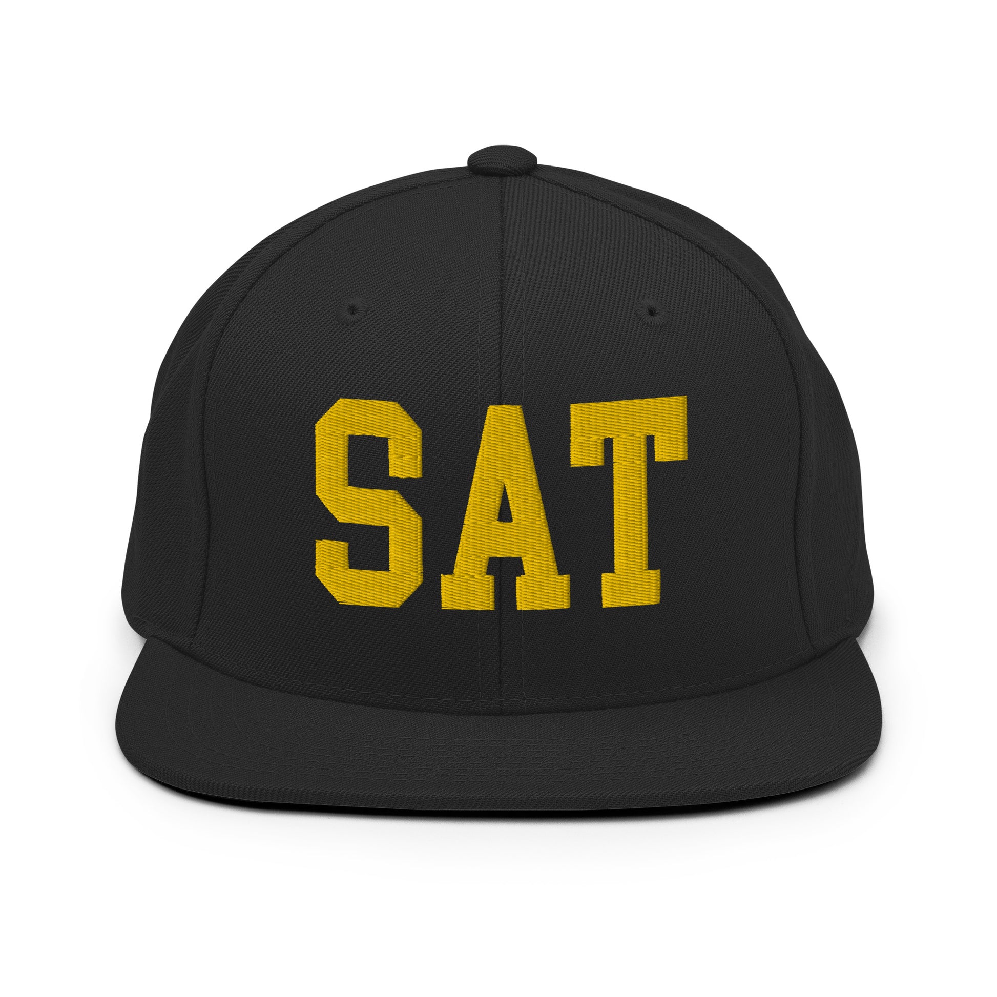 College-Style Classic Snapback Hat • Gold • SAT San Antonio • YHM Designs - Image 07