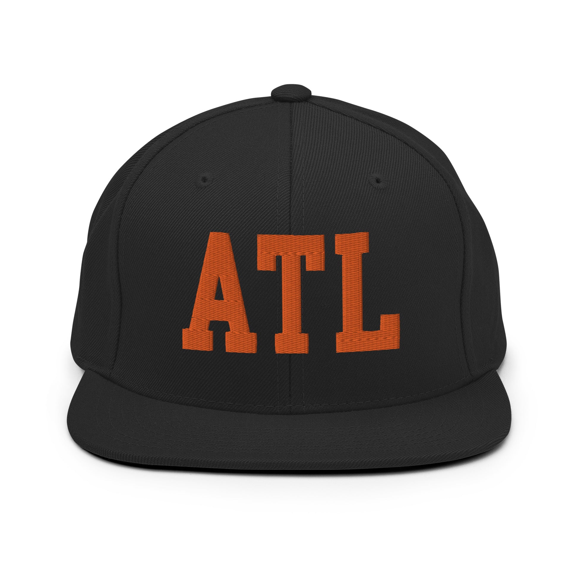 College-Style Classic Snapback Hat • Orange • ATL Atlanta • YHM Designs - Image 07
