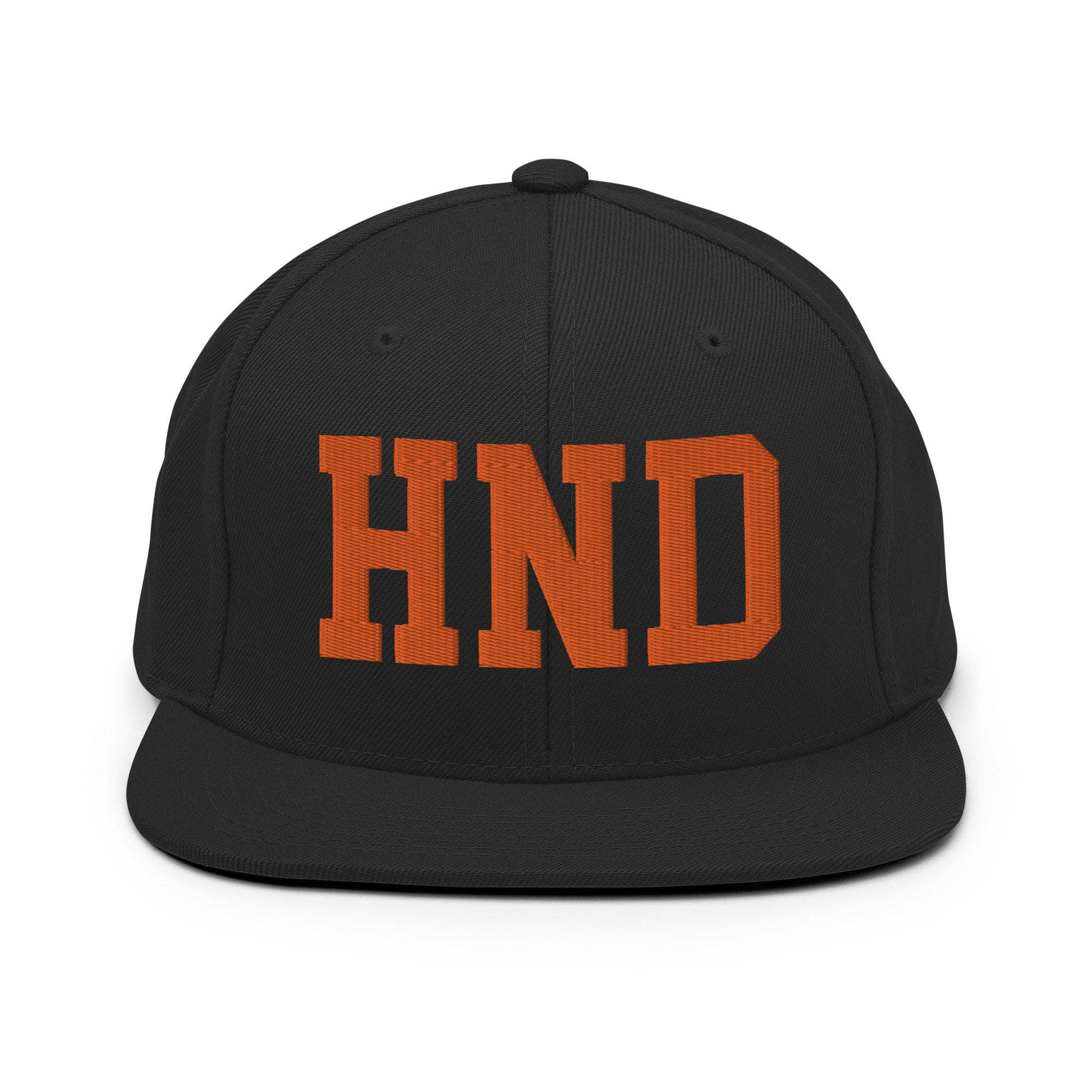 College-Style Classic Snapback Hat • Orange • HND Tokyo • YHM Designs - Image 07