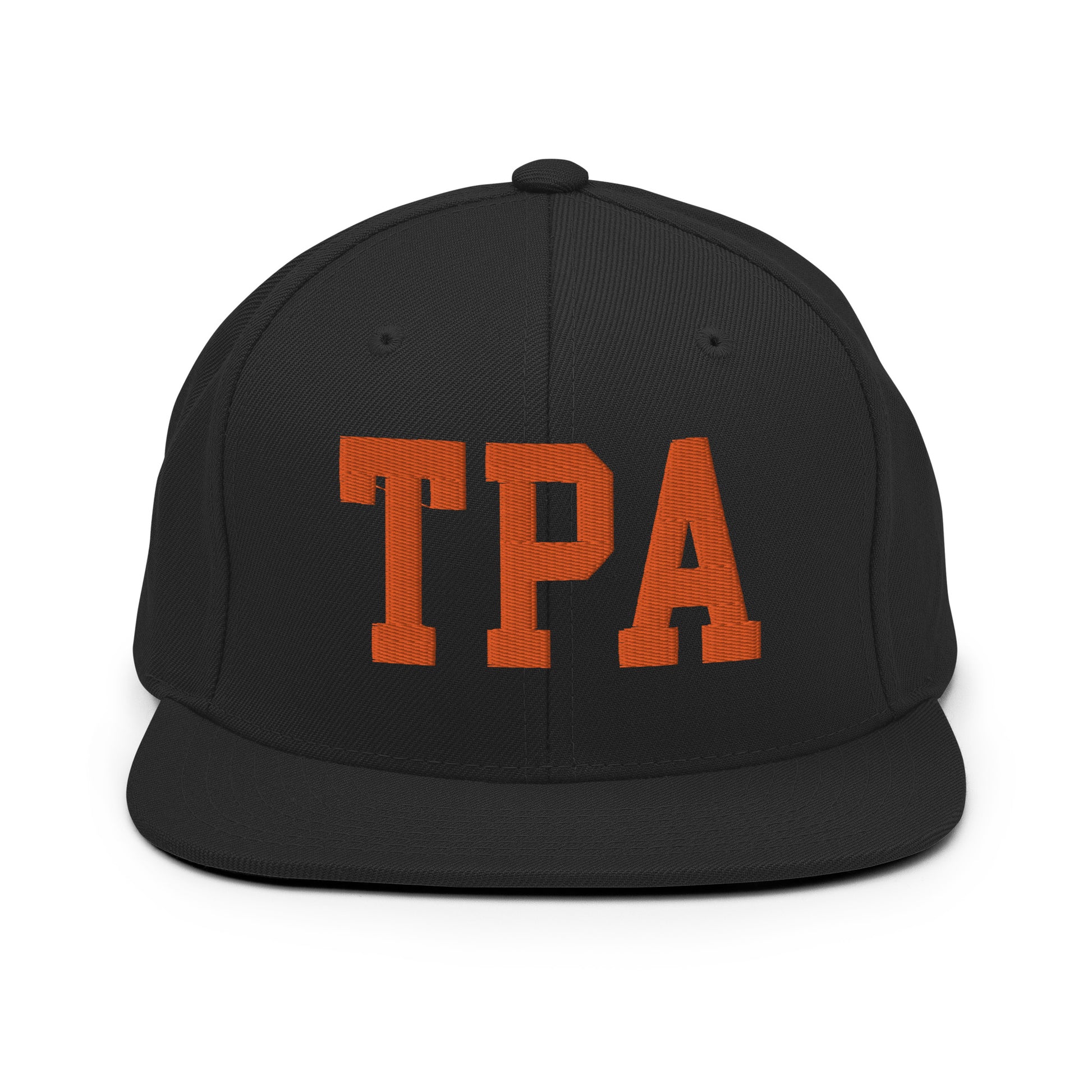 College-Style Classic Snapback Hat • Orange • TPA Tampa • YHM Designs - Image 07