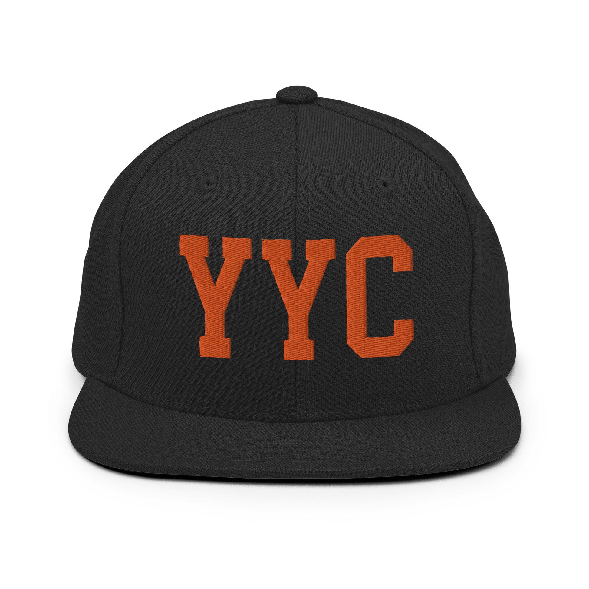 College-Style Classic Snapback Hat • Orange • YYC Calgary • YHM Designs - Image 07