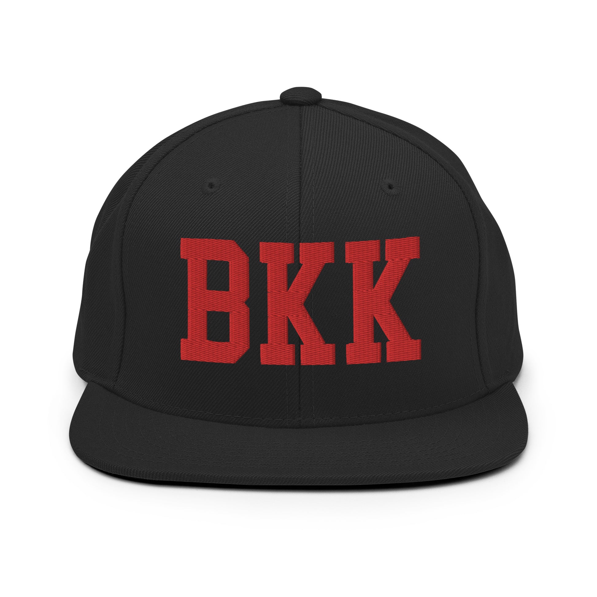 College-Style Classic Snapback Hat • Red • BKK Bangkok • YHM Designs - Image 07