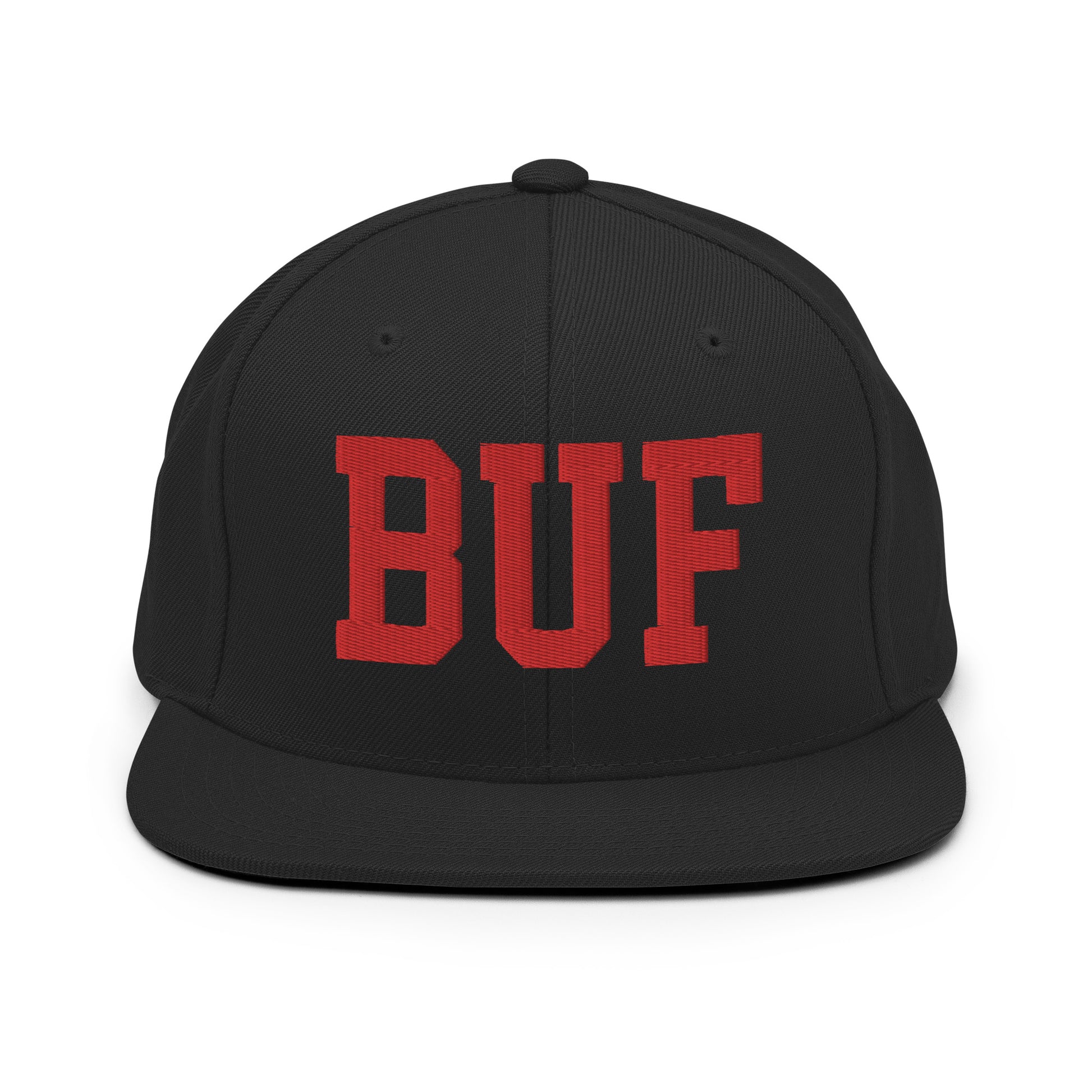 College-Style Classic Snapback Hat • Red • BUF Buffalo • YHM Designs - Image 07