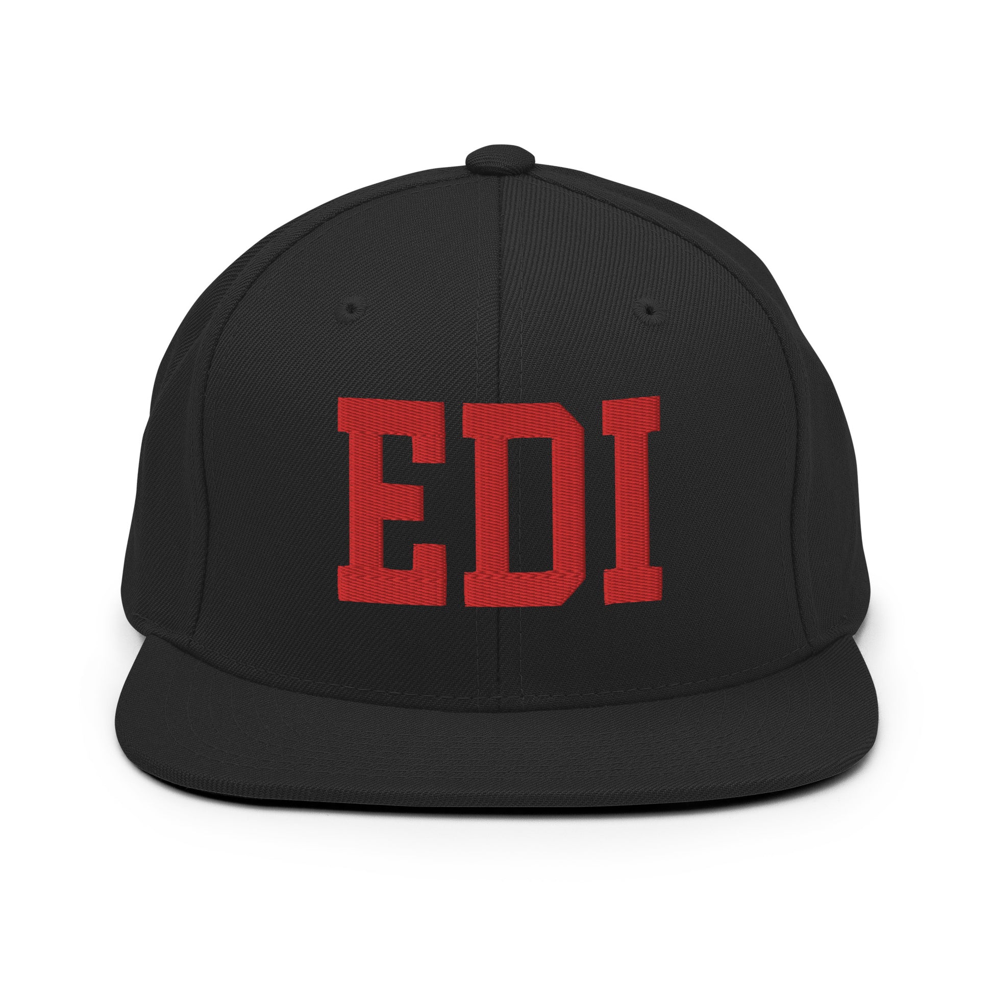 College-Style Classic Snapback Hat • Red • EDI Edinburgh • YHM Designs - Image 07