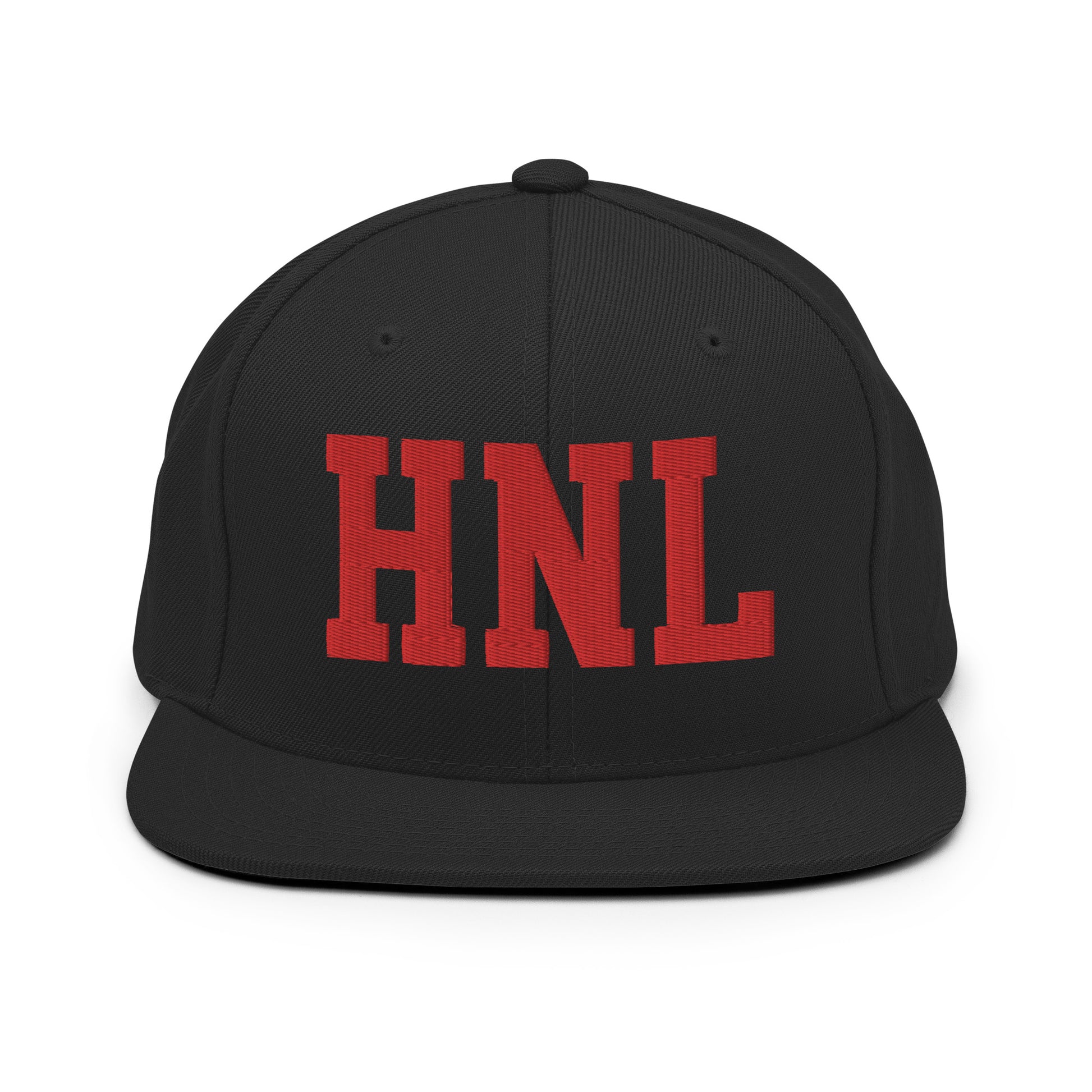 College-Style Classic Snapback Hat • Red • HNL Honolulu • YHM Designs - Image 07