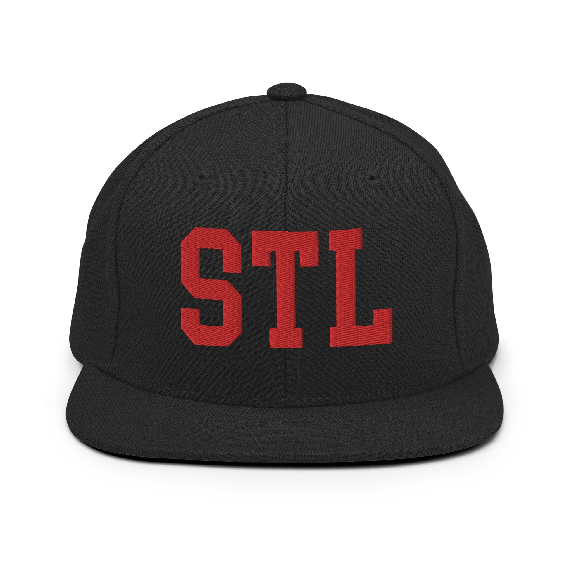 College-Style Classic Snapback Hat • Red • STL St. Louis • YHM Designs - Image 07