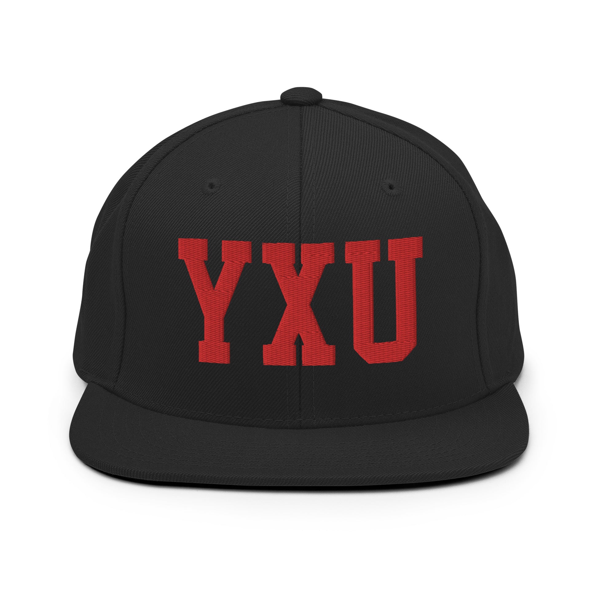 College-Style Classic Snapback Hat • Red • YXU London • YHM Designs - Image 07