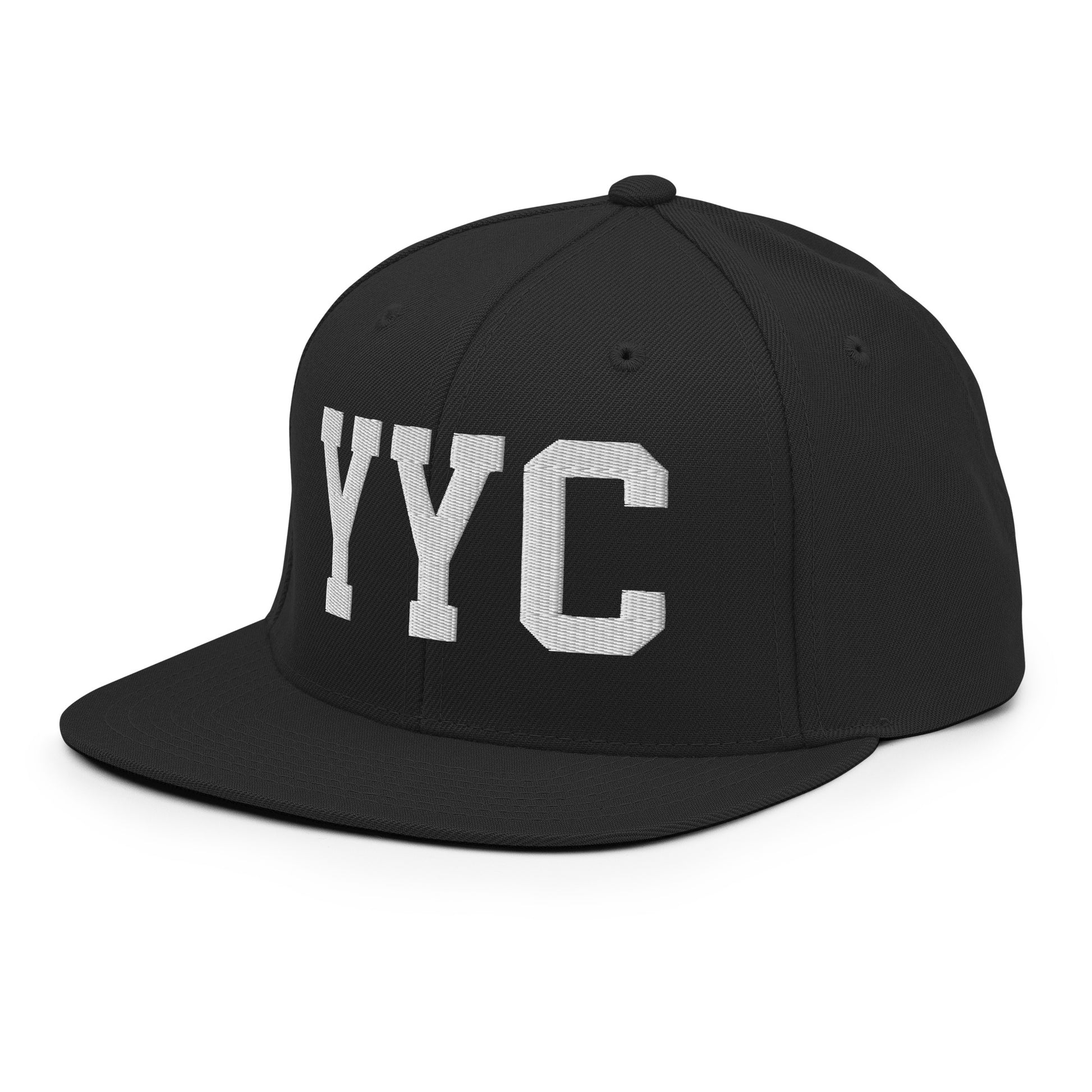College-Style Classic Snapback Hat • White • YYC Calgary • YHM Designs - Image 09