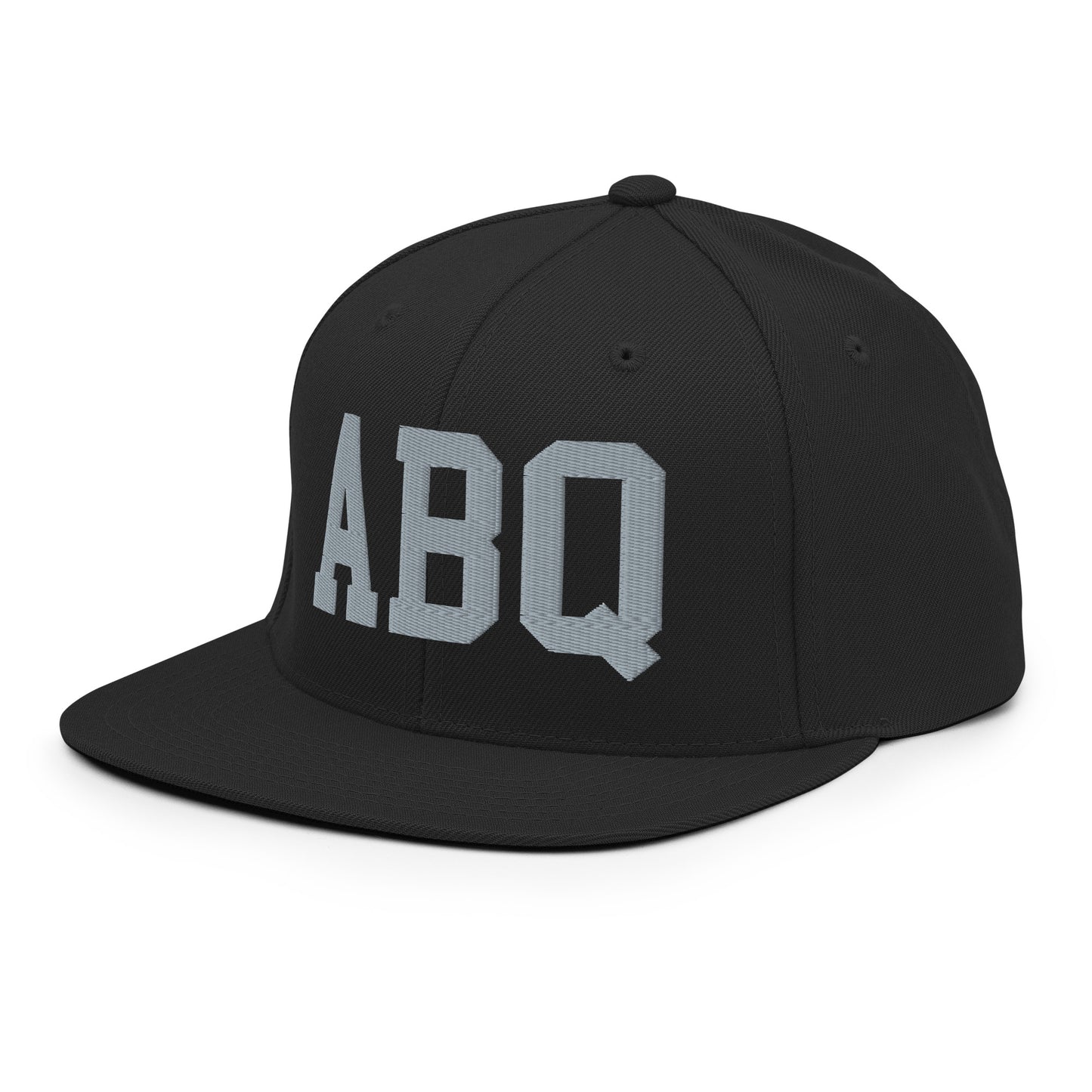 College-Style Classic Snapback Hat • Grey • ABQ Albuquerque Souvenir • YHM Designs - Image 09
