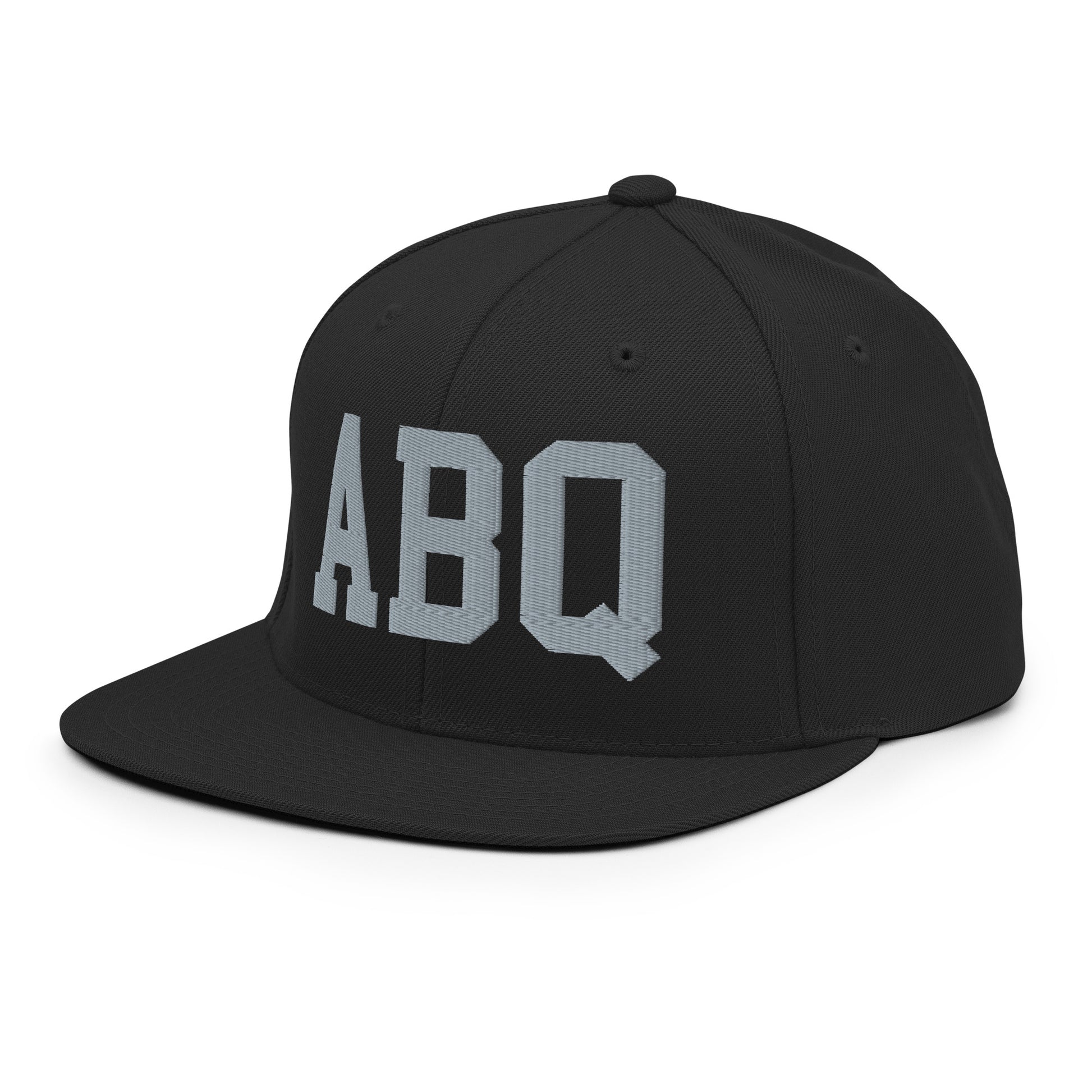 College-Style Classic Snapback Hat • Grey • ABQ Albuquerque Souvenir • YHM Designs - Image 09