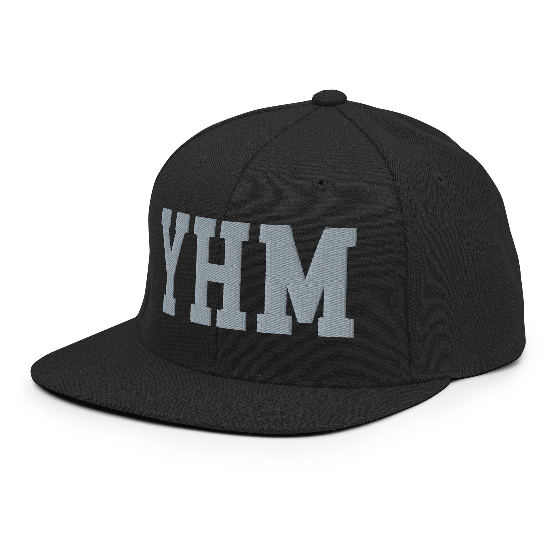 College-Style Classic Snapback Hat • Grey • YHM Hamilton Souvenir • YHM Designs - Image 09