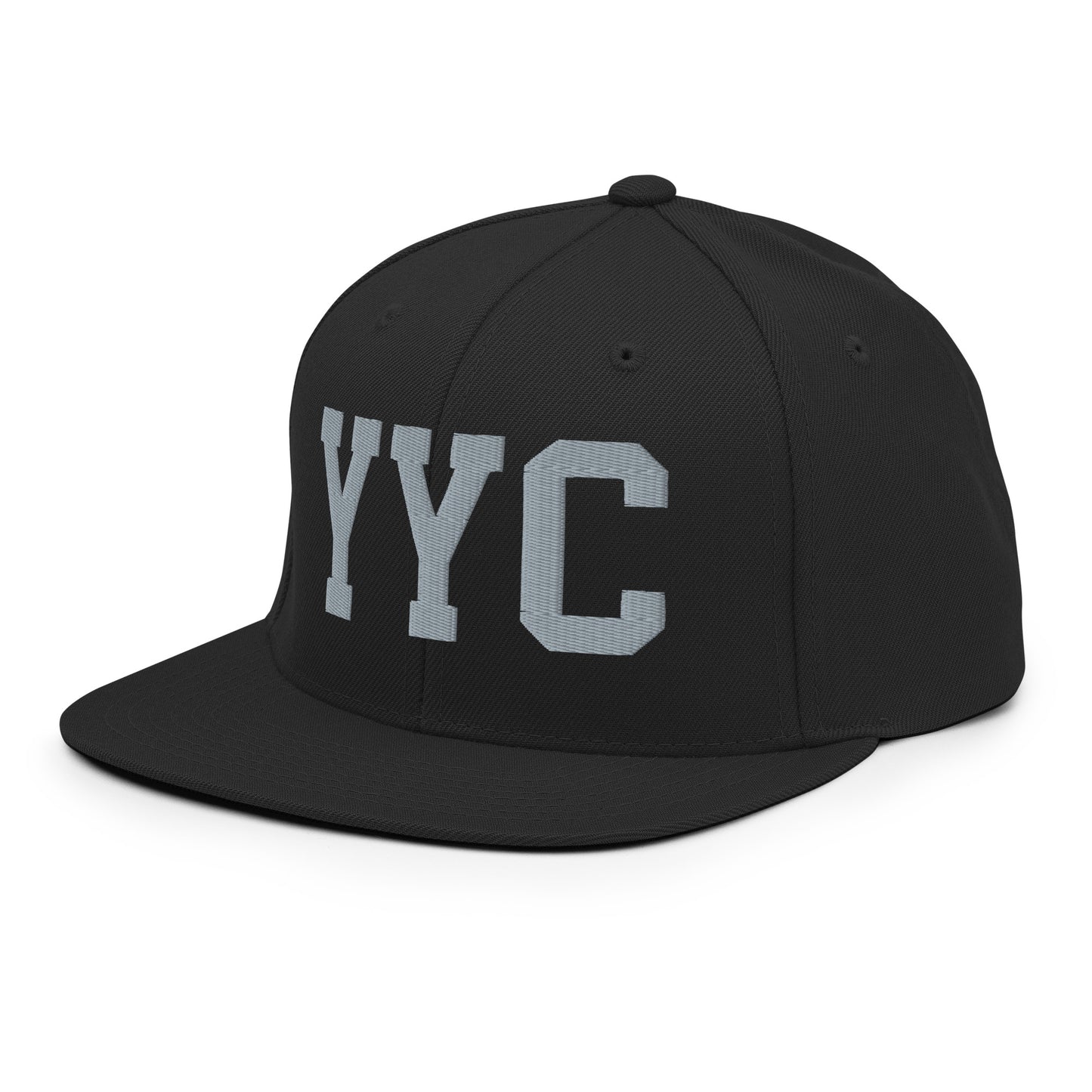 College-Style Classic Snapback Hat • Grey • YYC Calgary • YHM Designs - Image 09